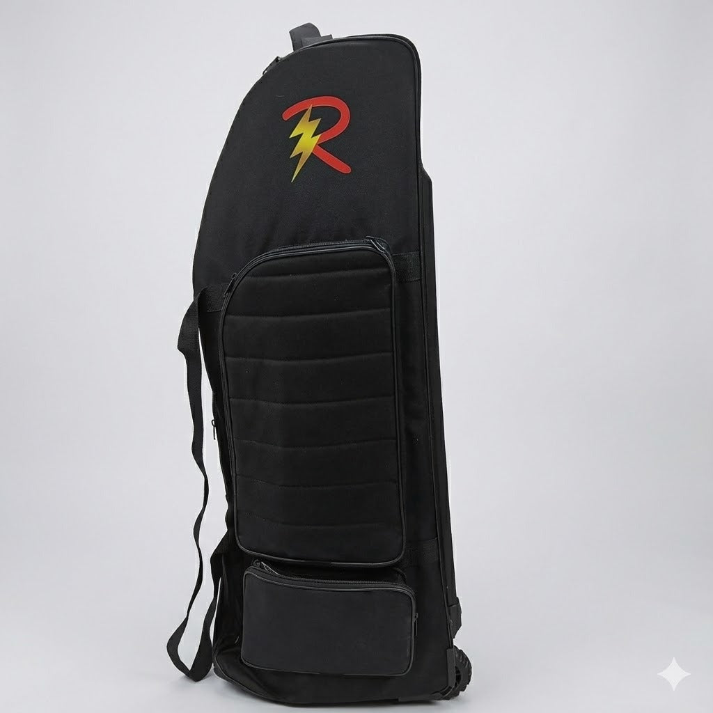Raydn Players Wheelie Premium Adult Cricket Kit Bag (Navy Blue / Black)