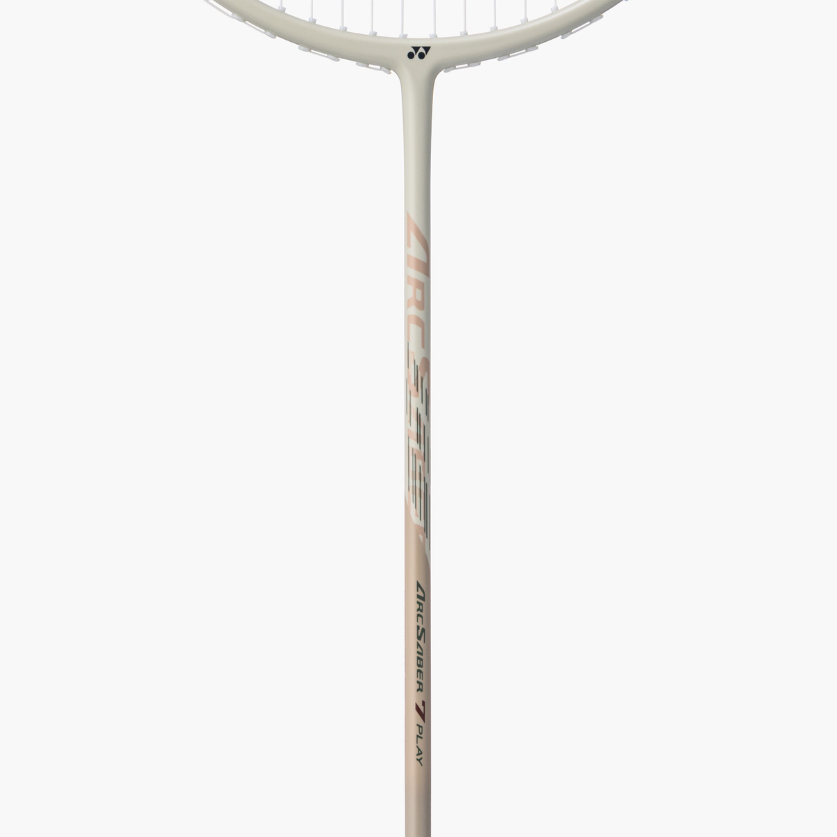 Yonex ARCSABER 7 Play Light Beige Badminton Racket Prestrung by Yonex - close-up detail - TopCricketStore