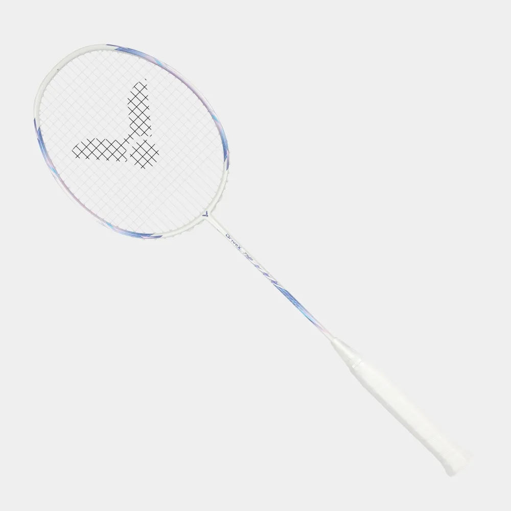 Bottom view of the Victor DriveX 7SP AJ racket handle showing the Victor logo and G6 grip size.