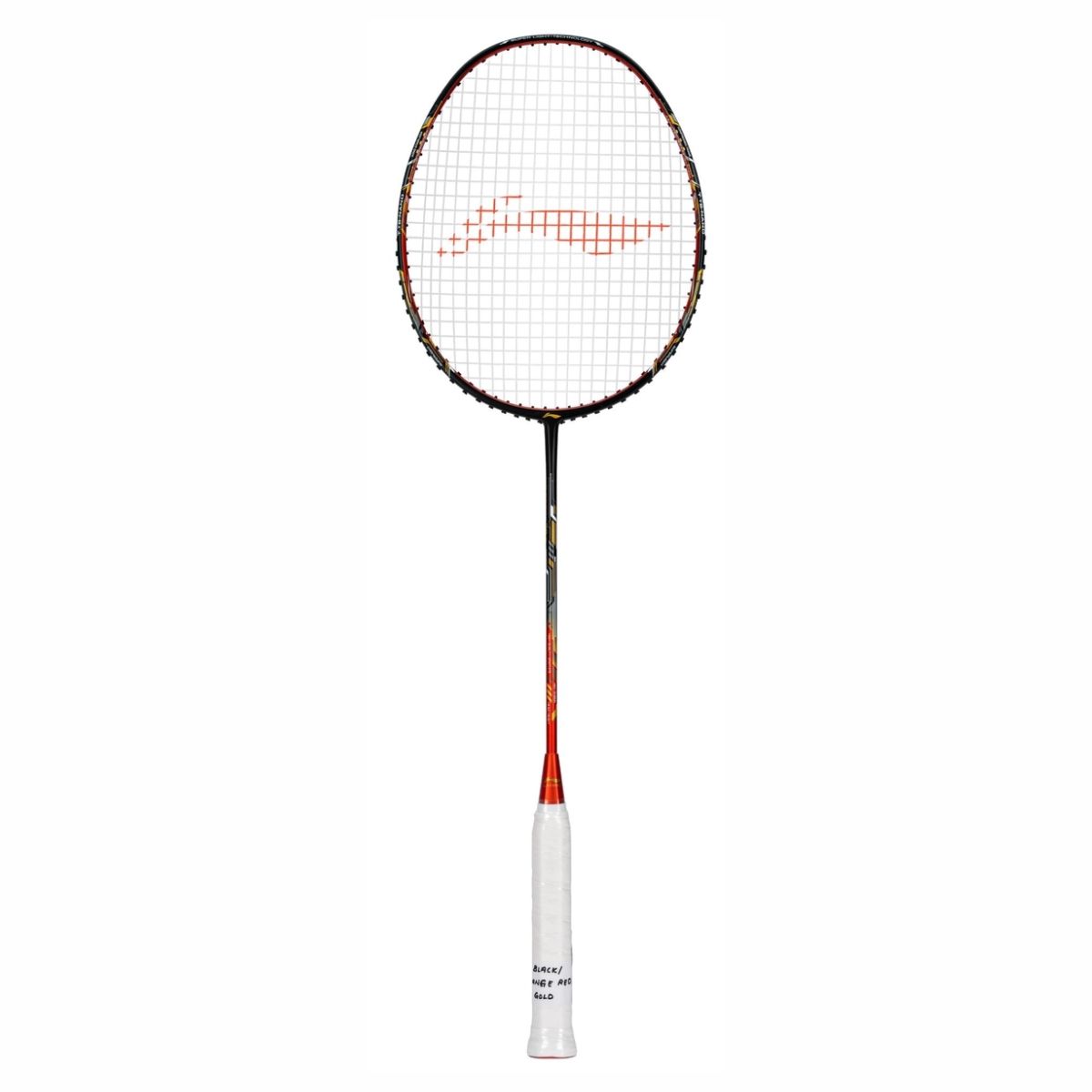 Li-Ning Air Force 78 G3 Badminton Racket Prestrung (Black/Orange Red/Gold)