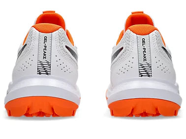 Back view of the ASICS GEL-Peake 3 cricket shoe heel showcasing ankle stability support.