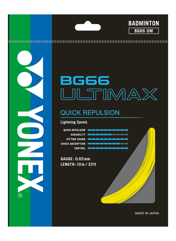 Yonex Badminton String BG66 Ultimax | TopCricketStore USA Yonex Badminton String BG66 Ultimax | TopCricketStore USA