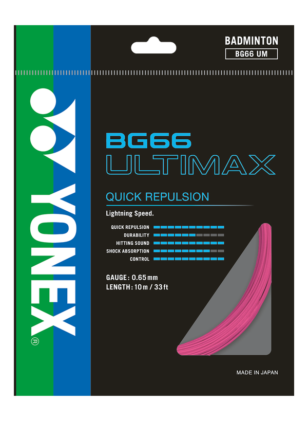 Yonex Badminton String BG66 Ultimax | TopCricketStore USA Yonex Badminton String BG66 Ultimax | TopCricketStore USA