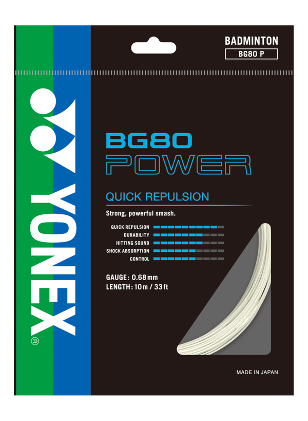 Yonex Badminton String BG80 Power
