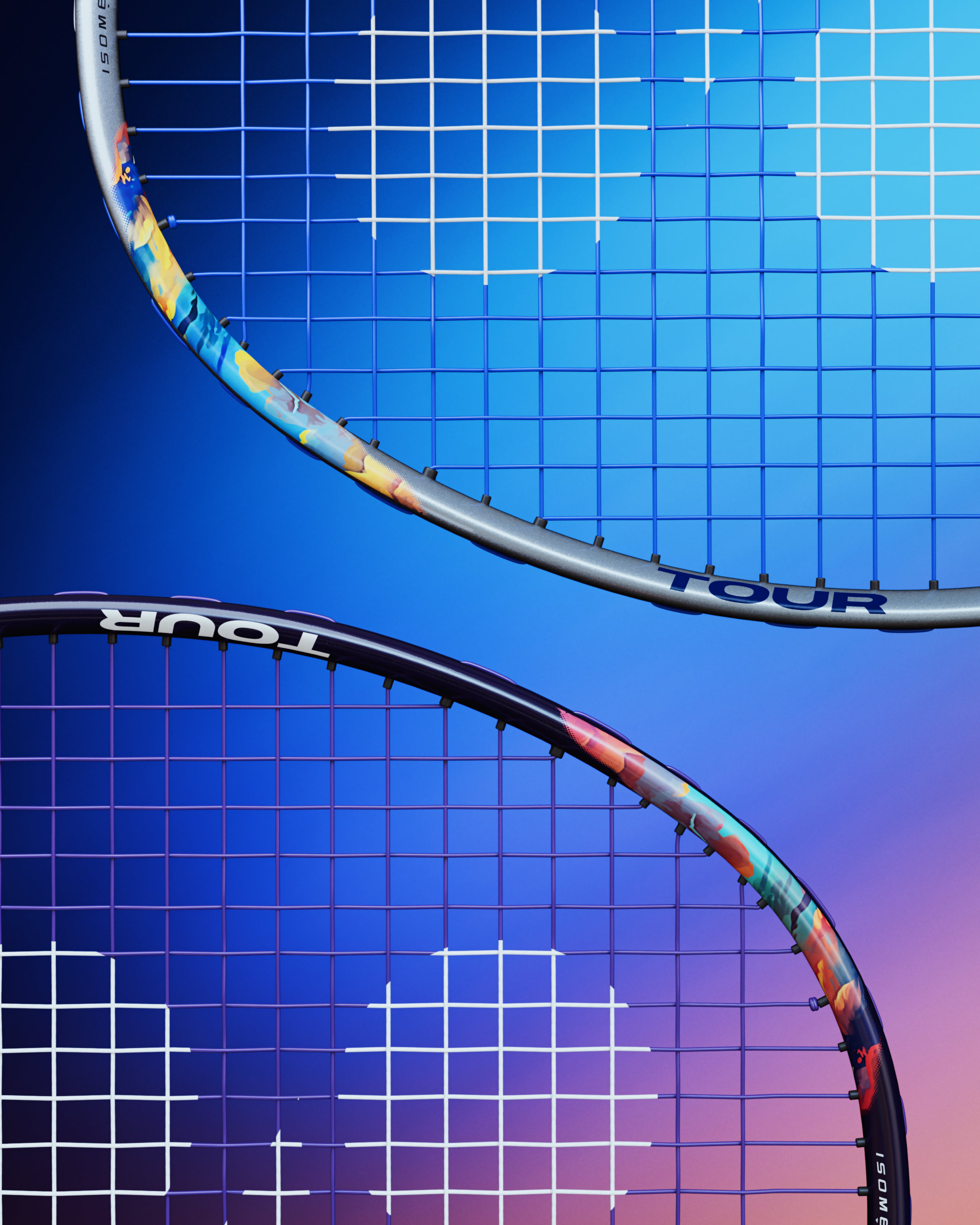 Yonex Nanoflare 700 Midnight Purple Silver / Sky Blue Play Badminton Racket Prestrung - Made in China