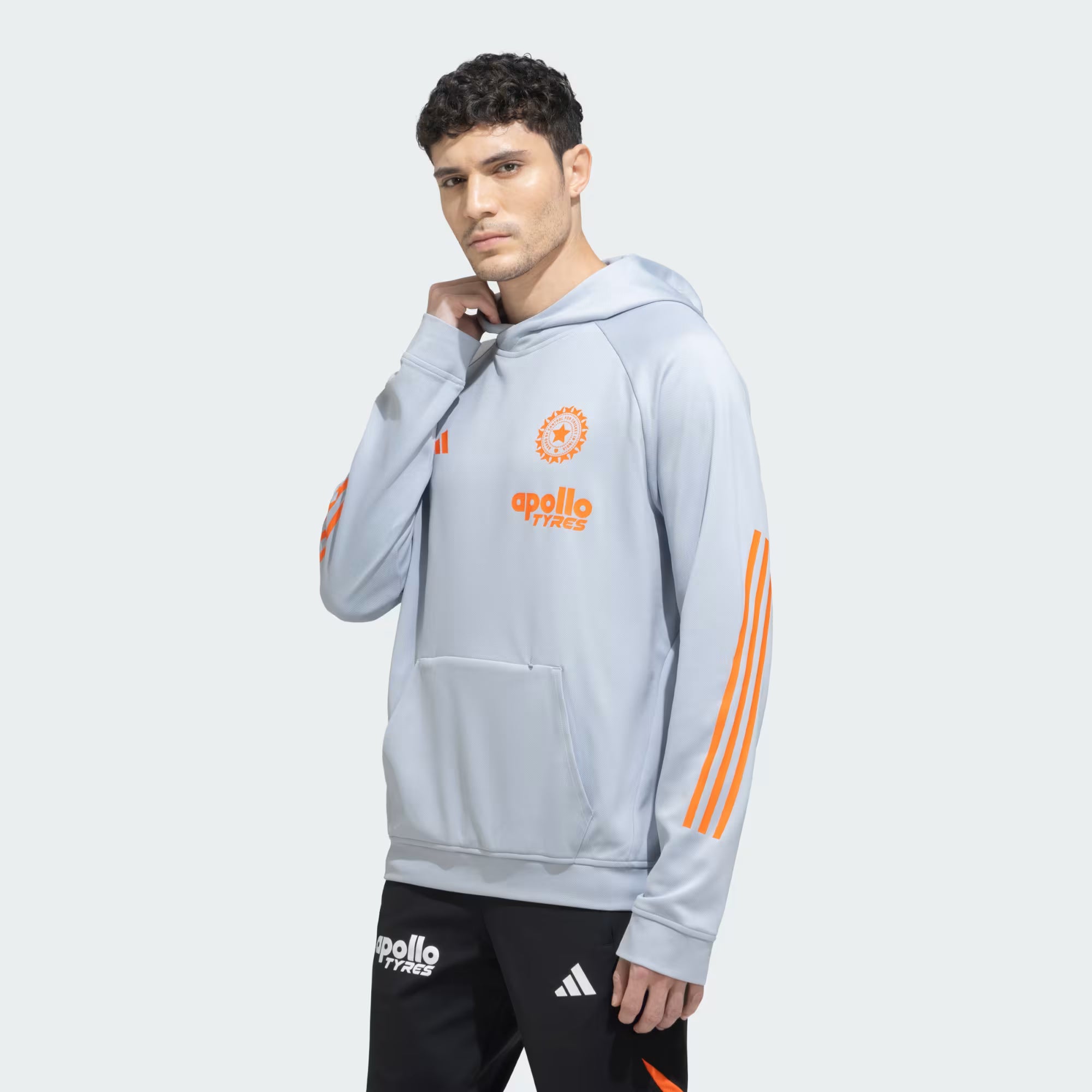 Authentic Adidas India Cricket Hoodie available in USA - Regular Fit