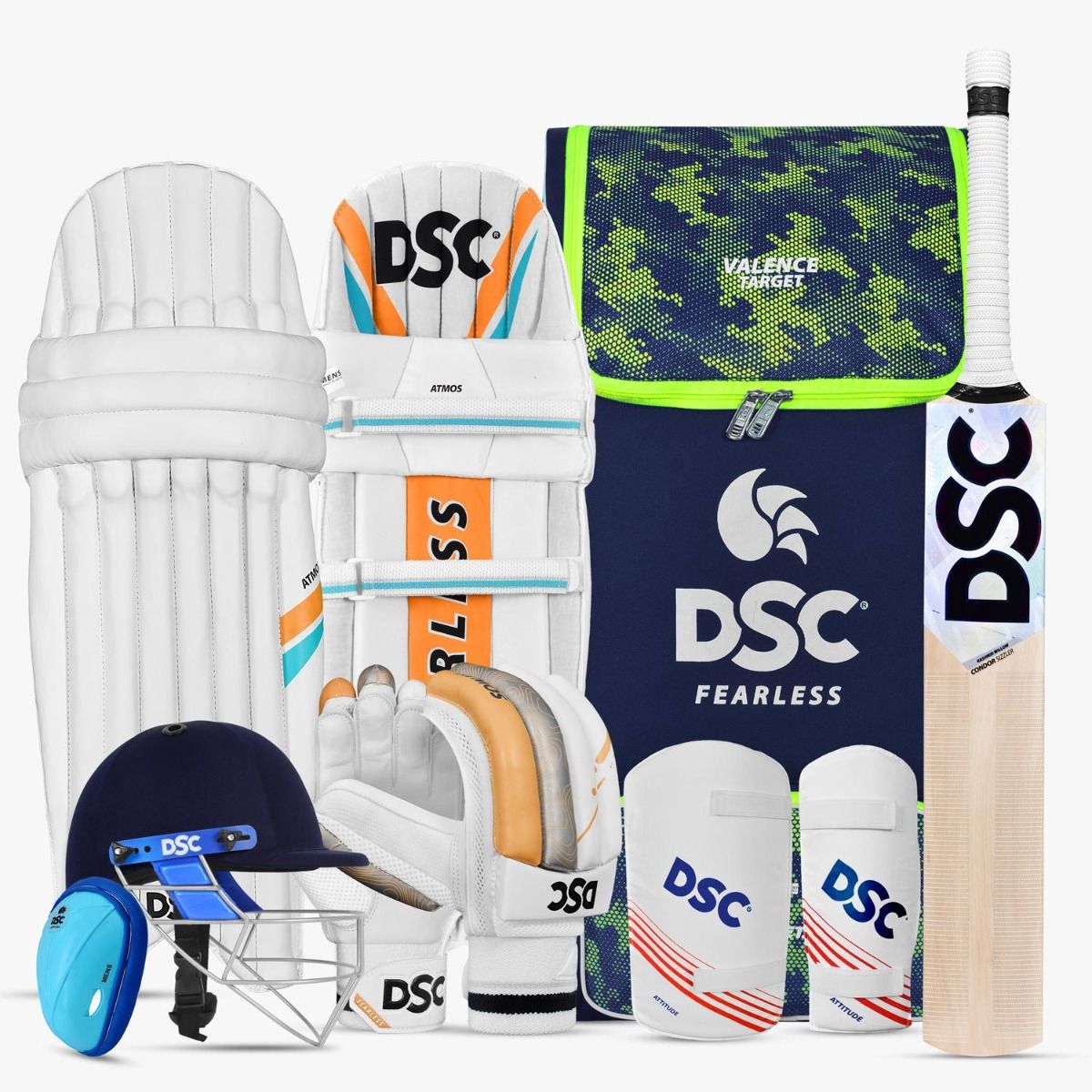 DSC Premium Kashmir Willow Adult Full Cricket Kit Set