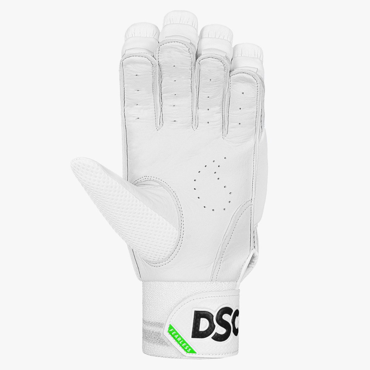 Close up of the high-quality PU and Fibre Reinforced Protection (FRP) inserts on the DSC Split 22 youth gloves.