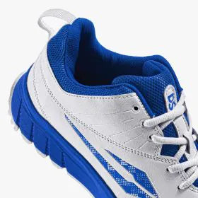 DSC Superstorm (Blue & White) Junior / Youth Cricket Shoes by DSC - back view - TopCricketStore