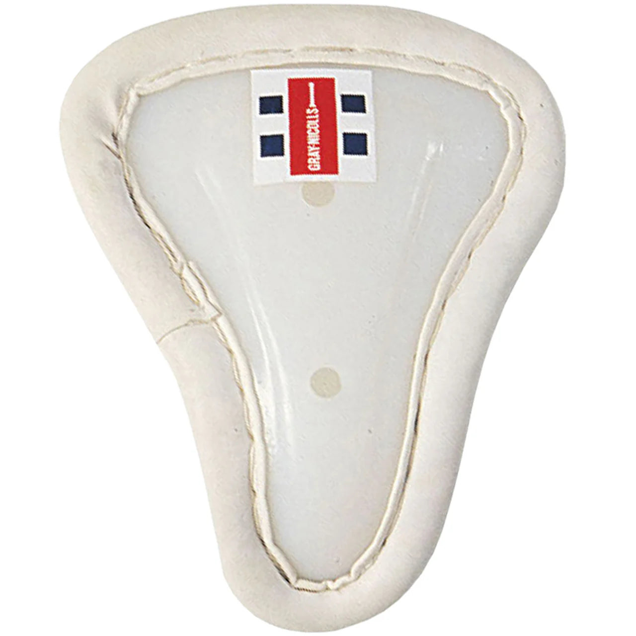Gray-Nicolls Female Abdo Guard front view showing toughened white ABS plastic.