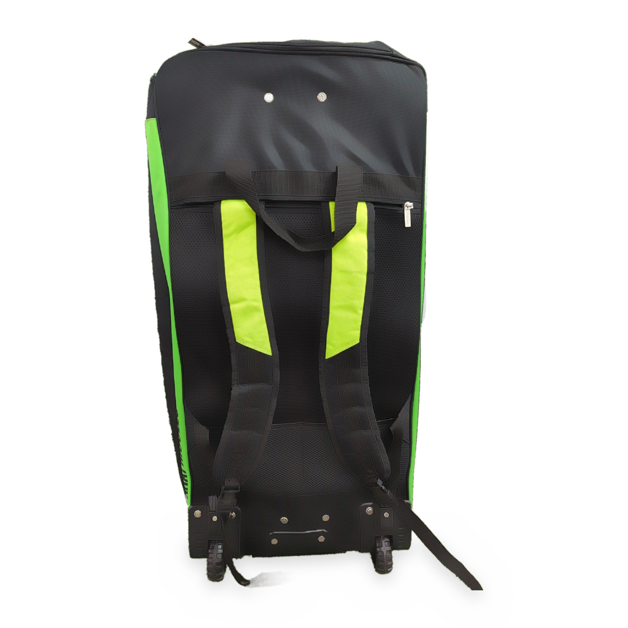 Gray-Nicolls Heritage Duffle Wheelie Cricket Kit Bag - Lime by GN - back view - TopCricketStore