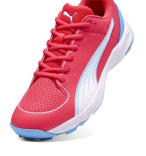 Puma white cricket shoes on sale