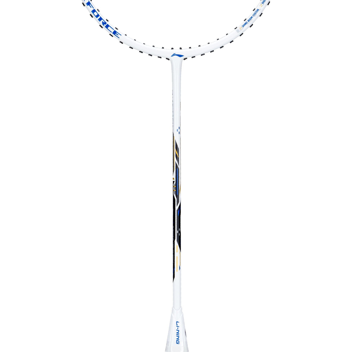 Li-Ning Axforce Blast White / Blue Sapphire Badminton Racket by Li-Ning - alternate view 6 - TopCricketStore