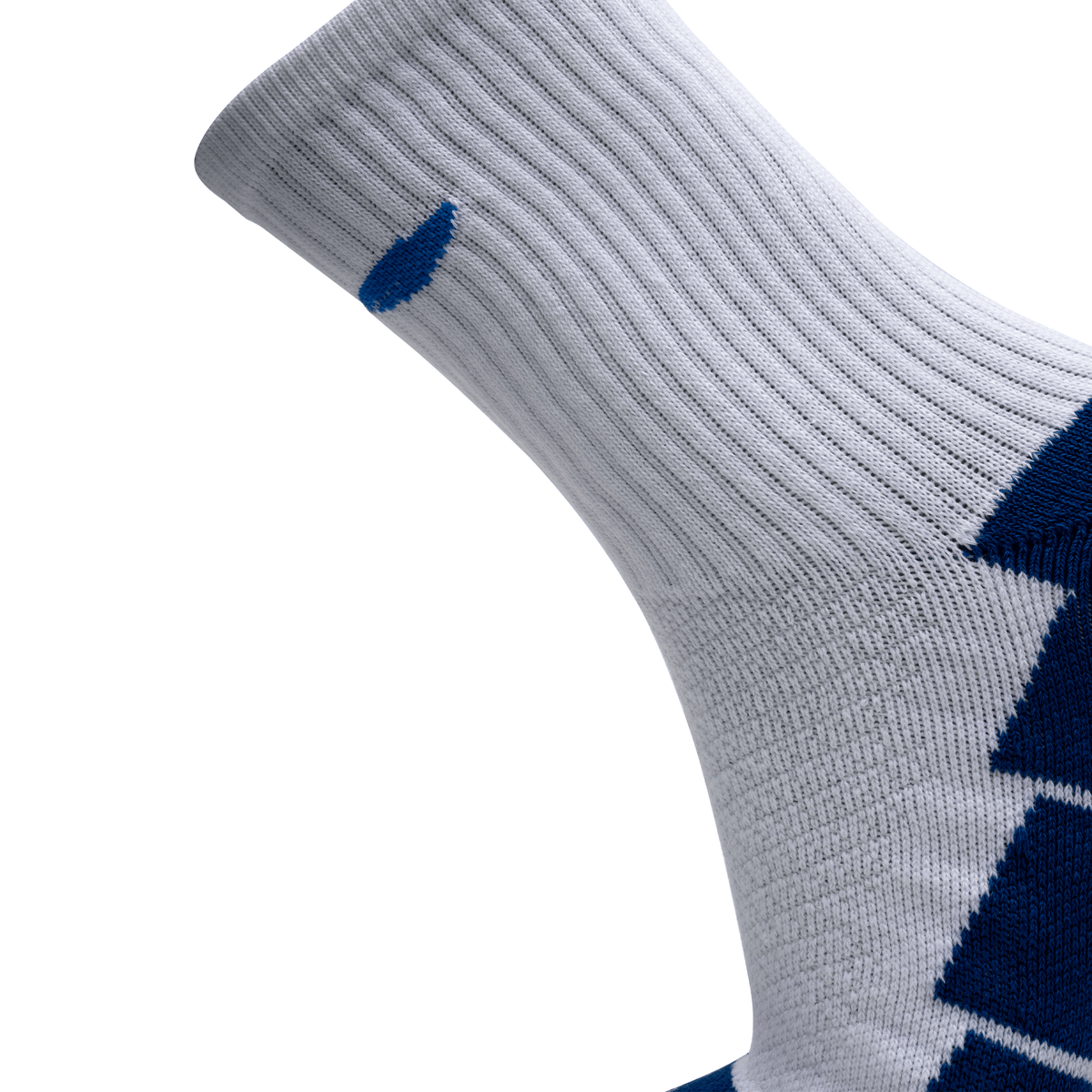 Li-Ning Step Hi-Quarter Sports Socks - White / Blue by Li-Ning - alternate view 4 - TopCricketStore