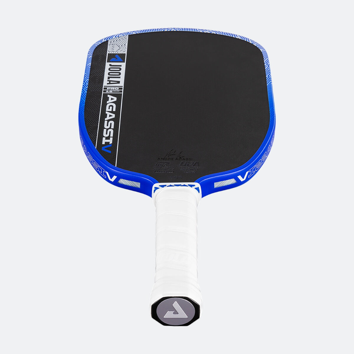 JOOLA Agassi Pro V paddle tapered throat detail