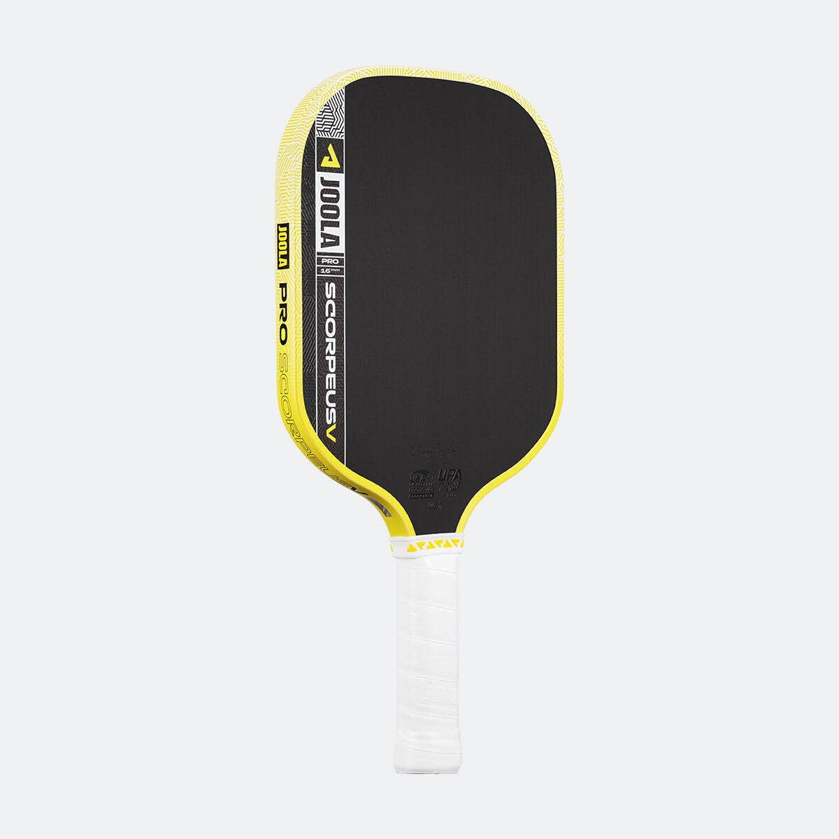 JOOLA Scorpeus Pro V paddle back face showing carbon fiber surface