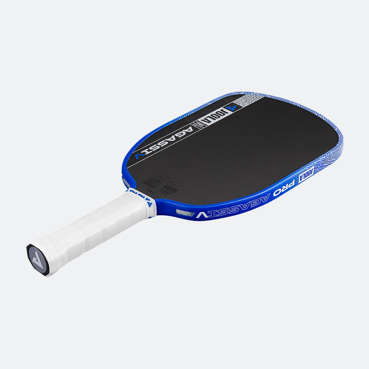 JOOLA Agassi Pro V Royal Blue paddle back face