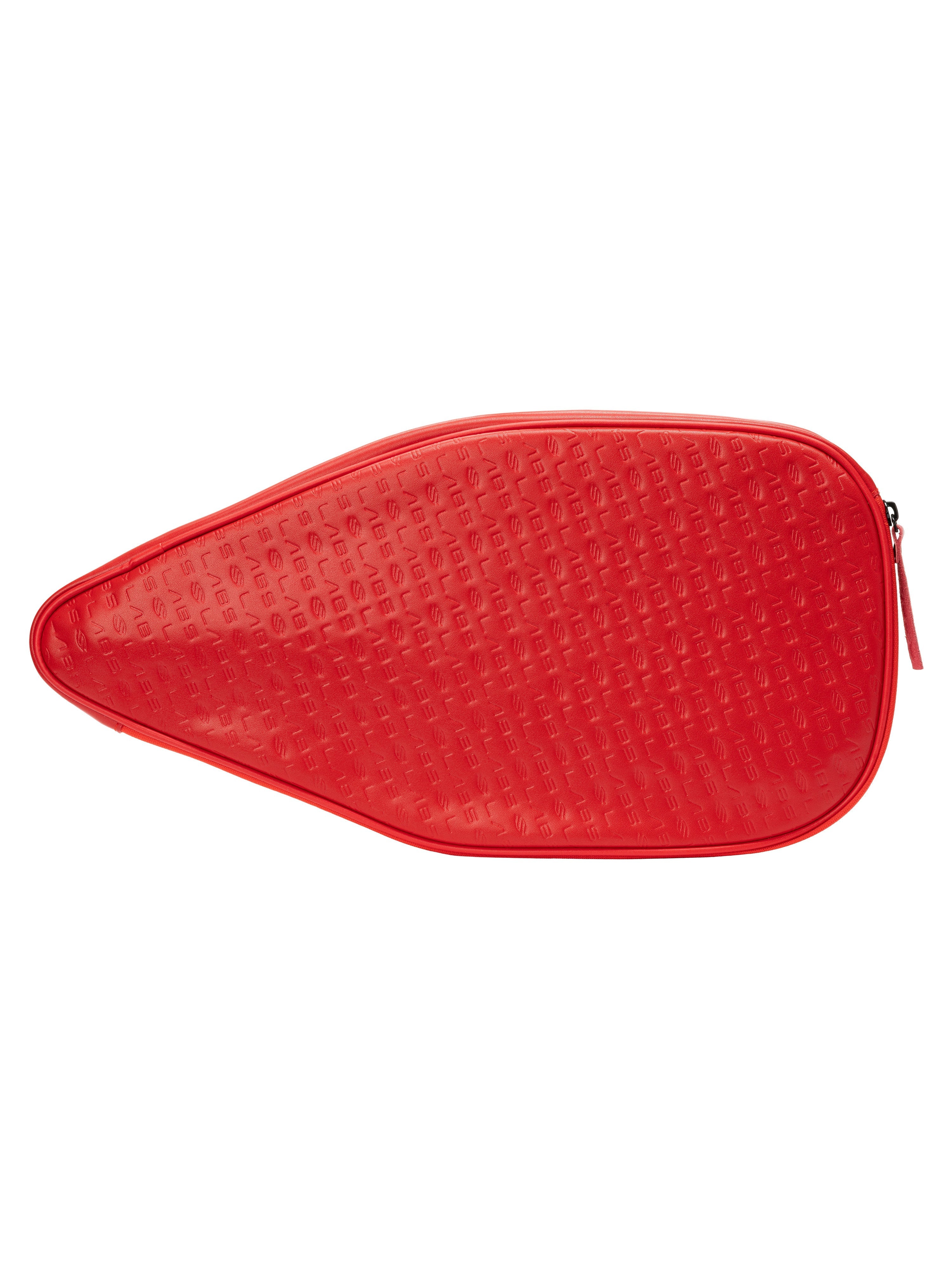 Selkirk LABS Red Paddle Collectors Case shown open with a pickleball paddle inside