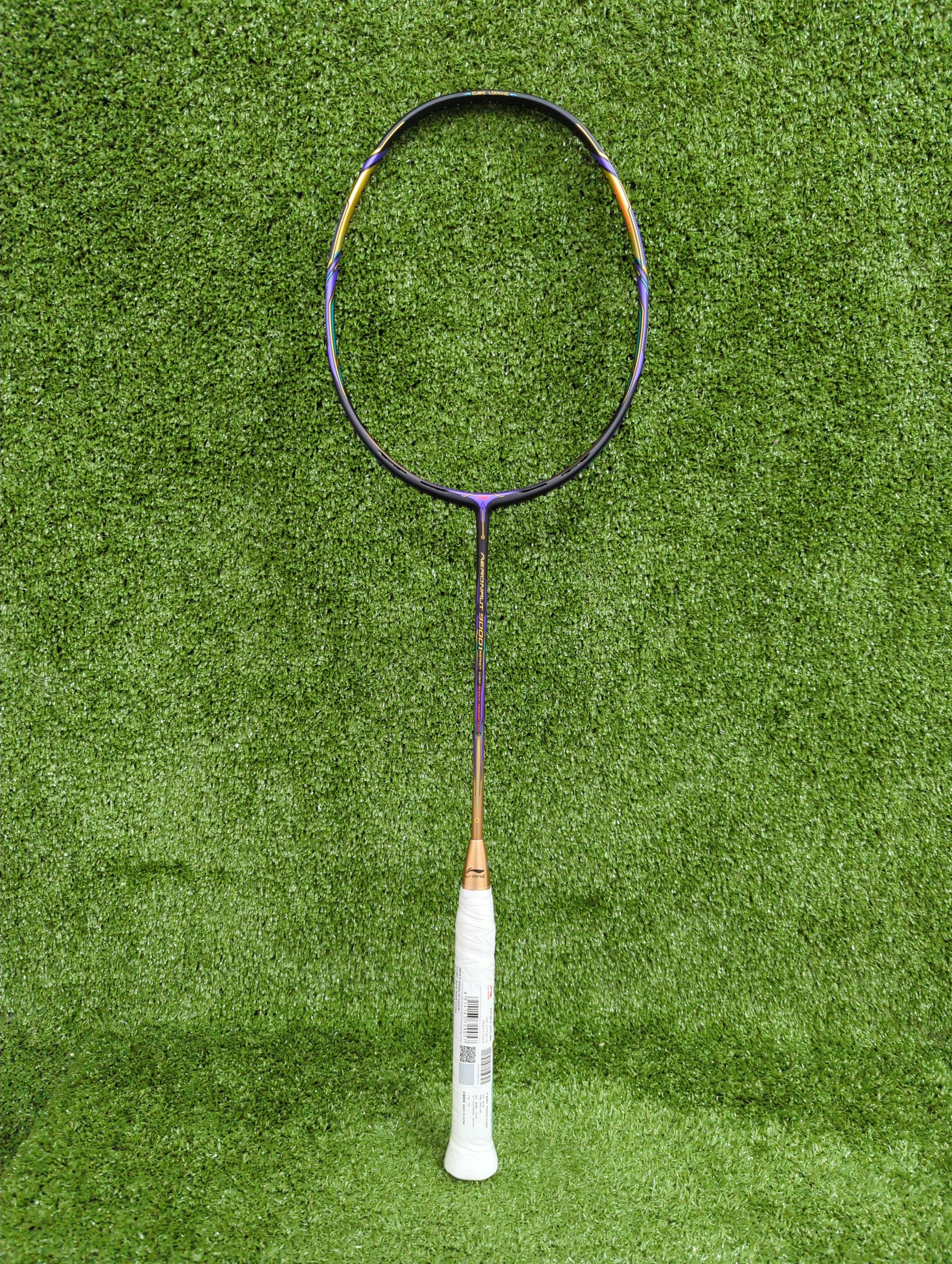 Li-Ning Aeronaut 9000 I Black/Gold Badminton Racket Unstrung - Made in China