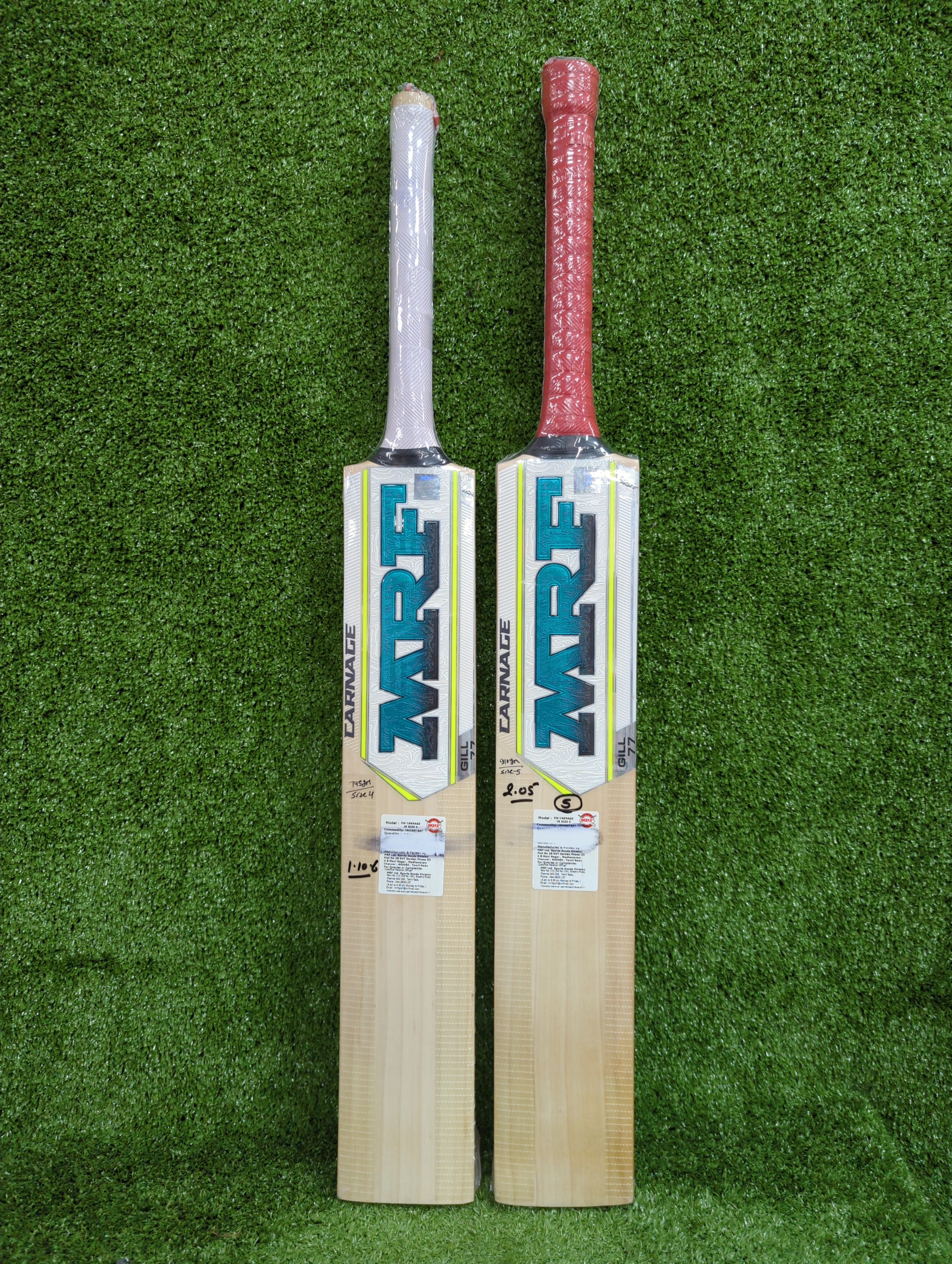 MRF Carnage GILL 77 Junior / Youth English Willow Cricket Bat