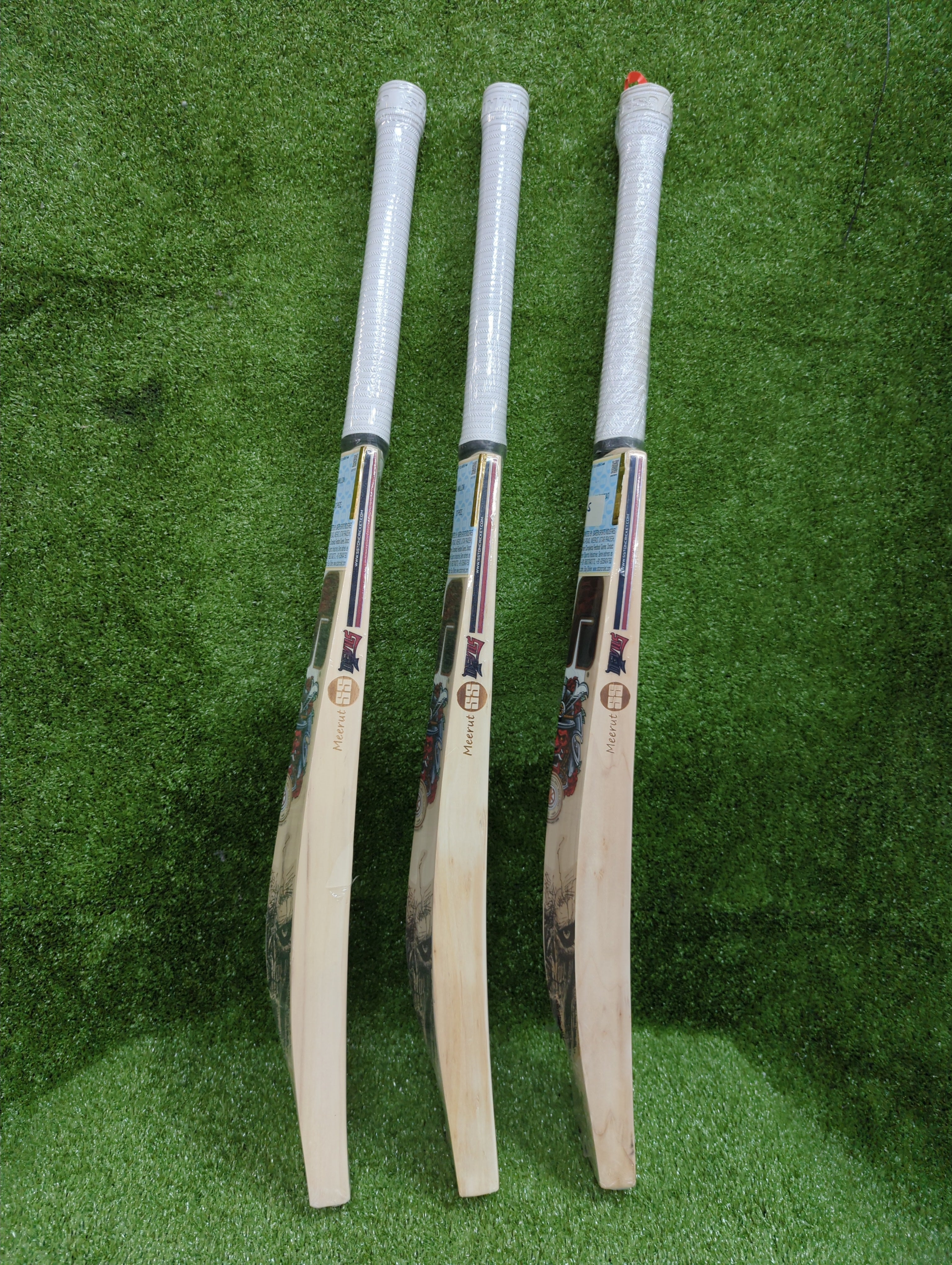 SS Devils Red English Willow Cricket Bat SS