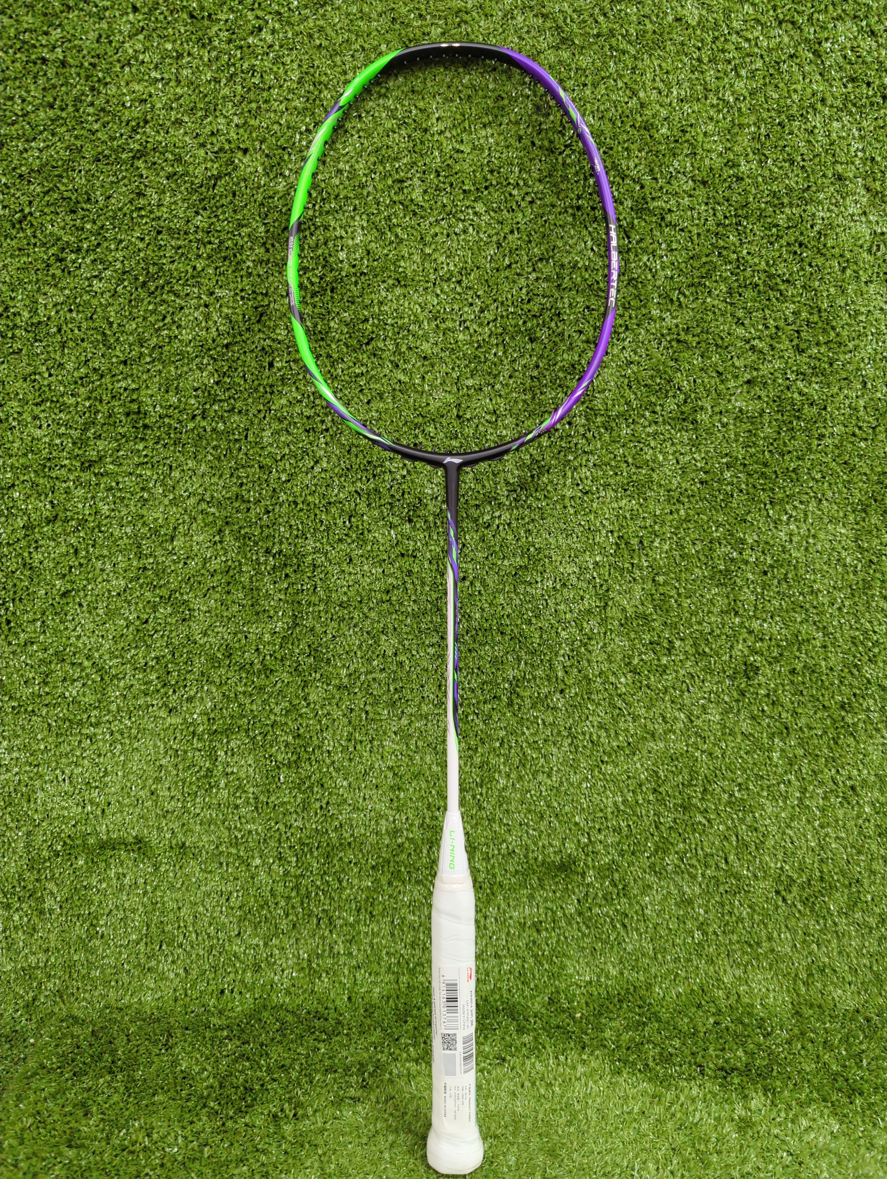 Li-Ning Halbertec 9000 Black/Purple/Green Badminton Racket Unstrung- Made in China