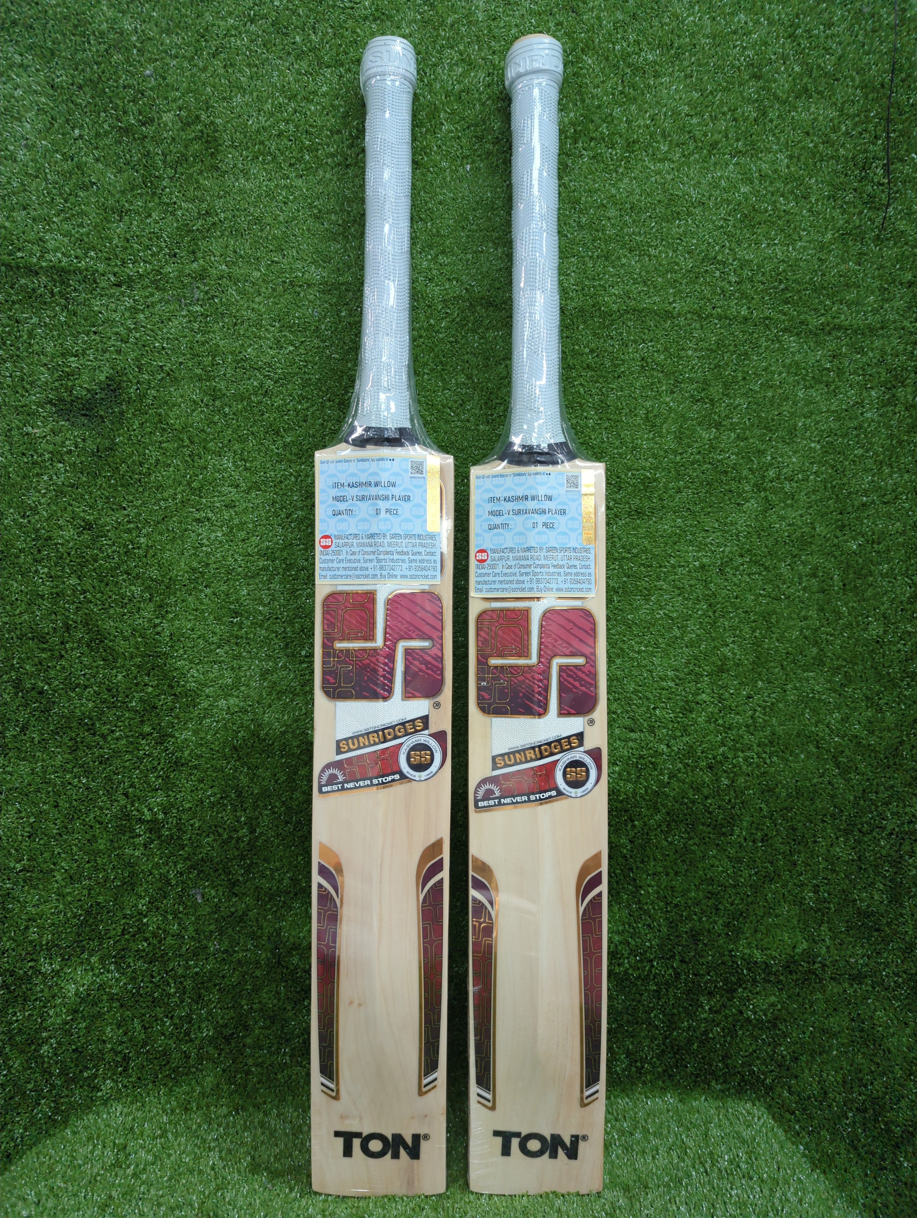 SS Vaibhav Sooryavanshi Premium Kashmir Willow Cricket Bat SS