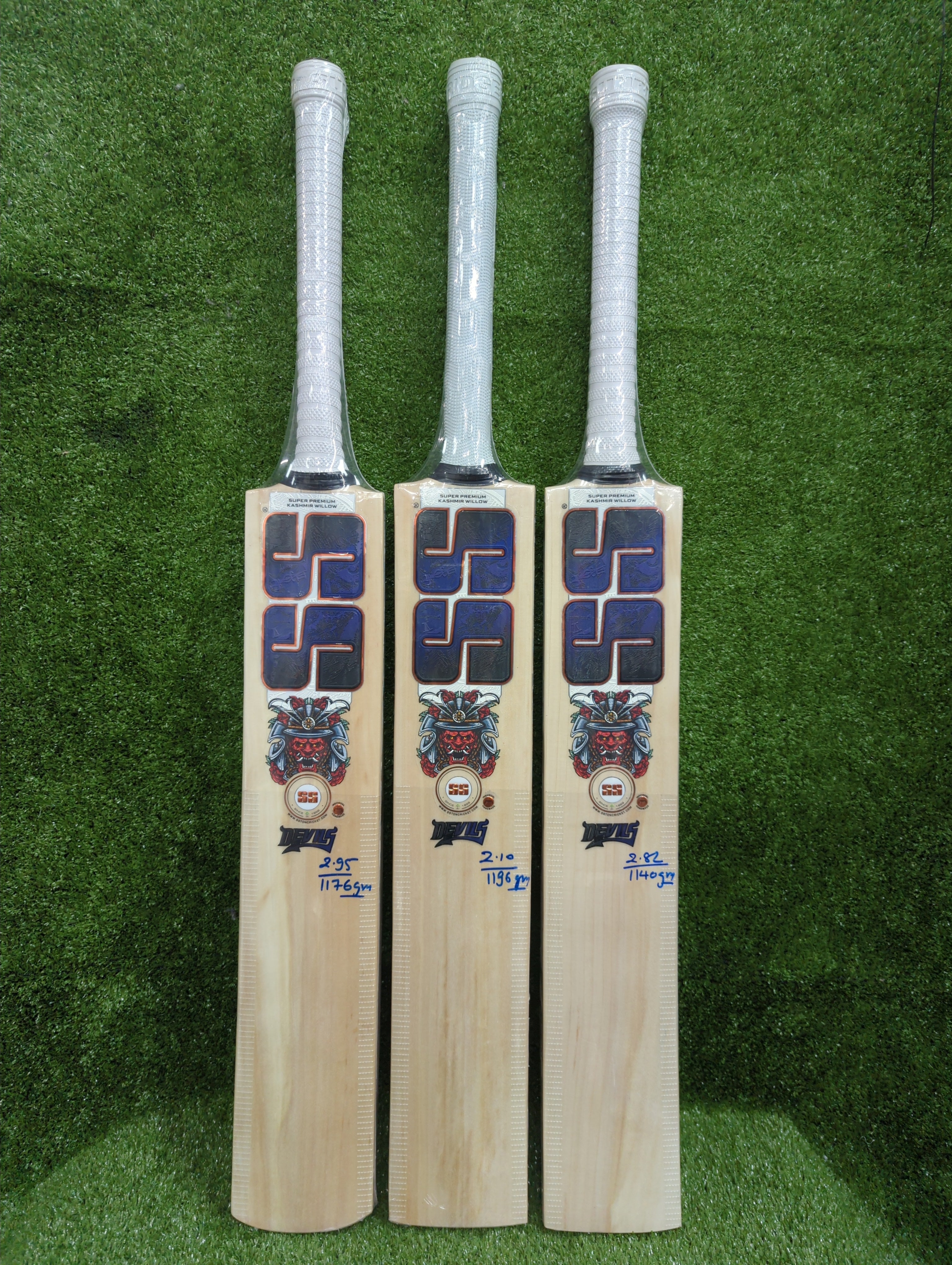 SS Devils Dark Blue Super Premium Kashmir Willow Cricket Bat by SS - TopCricketStore