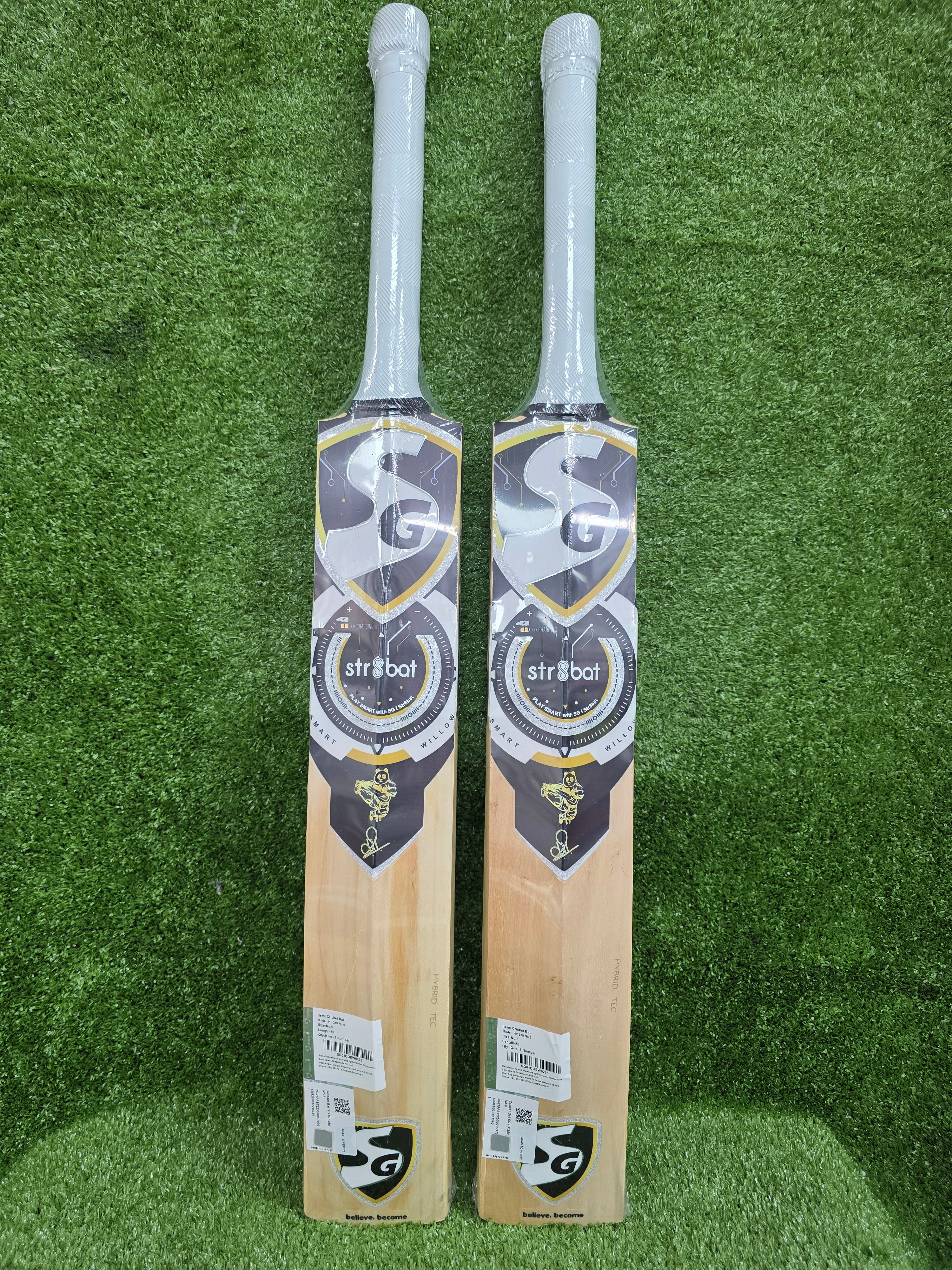 SG HP 250 Junior / Youth English Willow Cricket Bat with STR8Bat Sensor SG