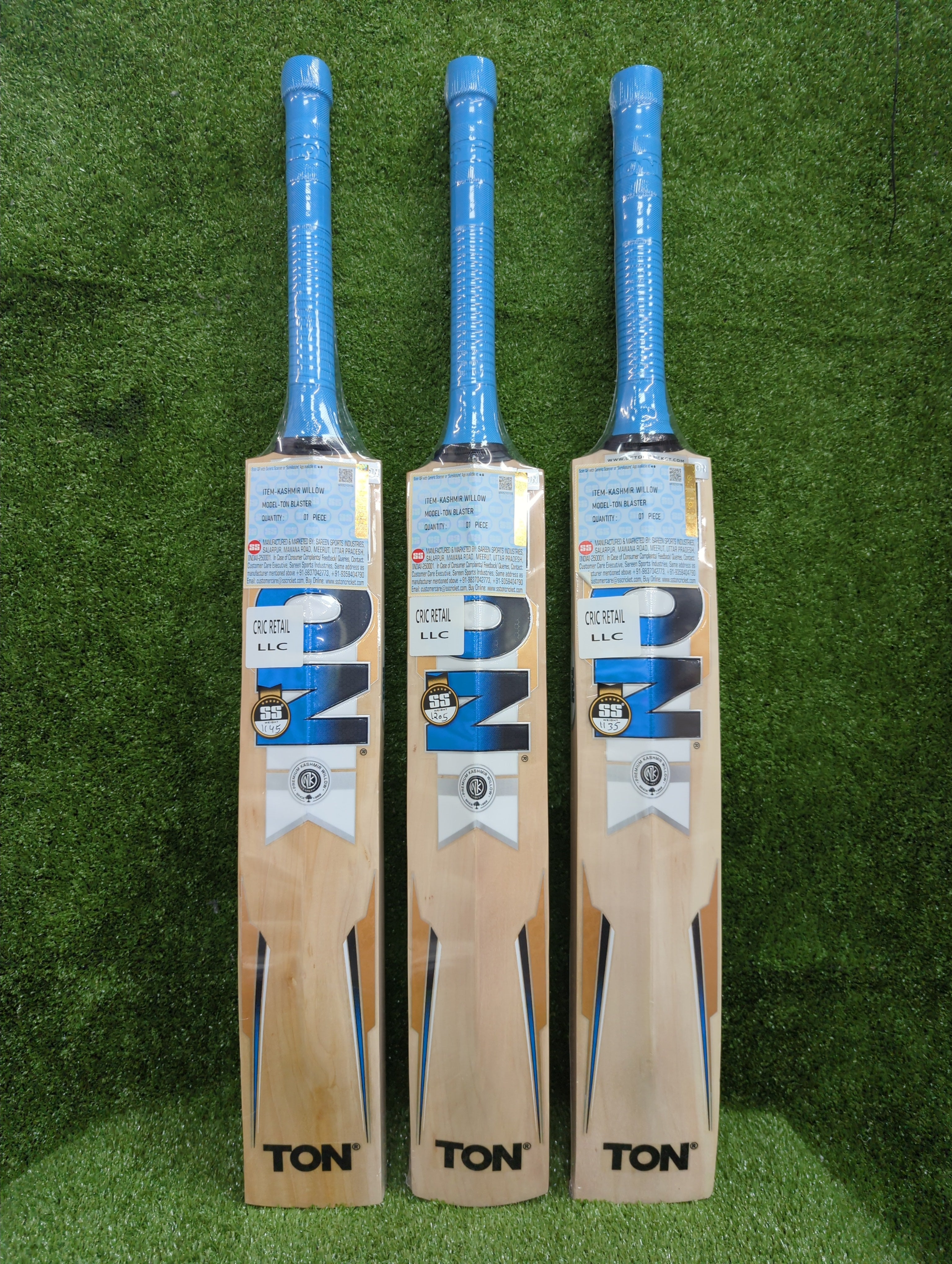 SS Ton Blaster Kashmir Willow Cricket Bat by SS - back view - TopCricketStore