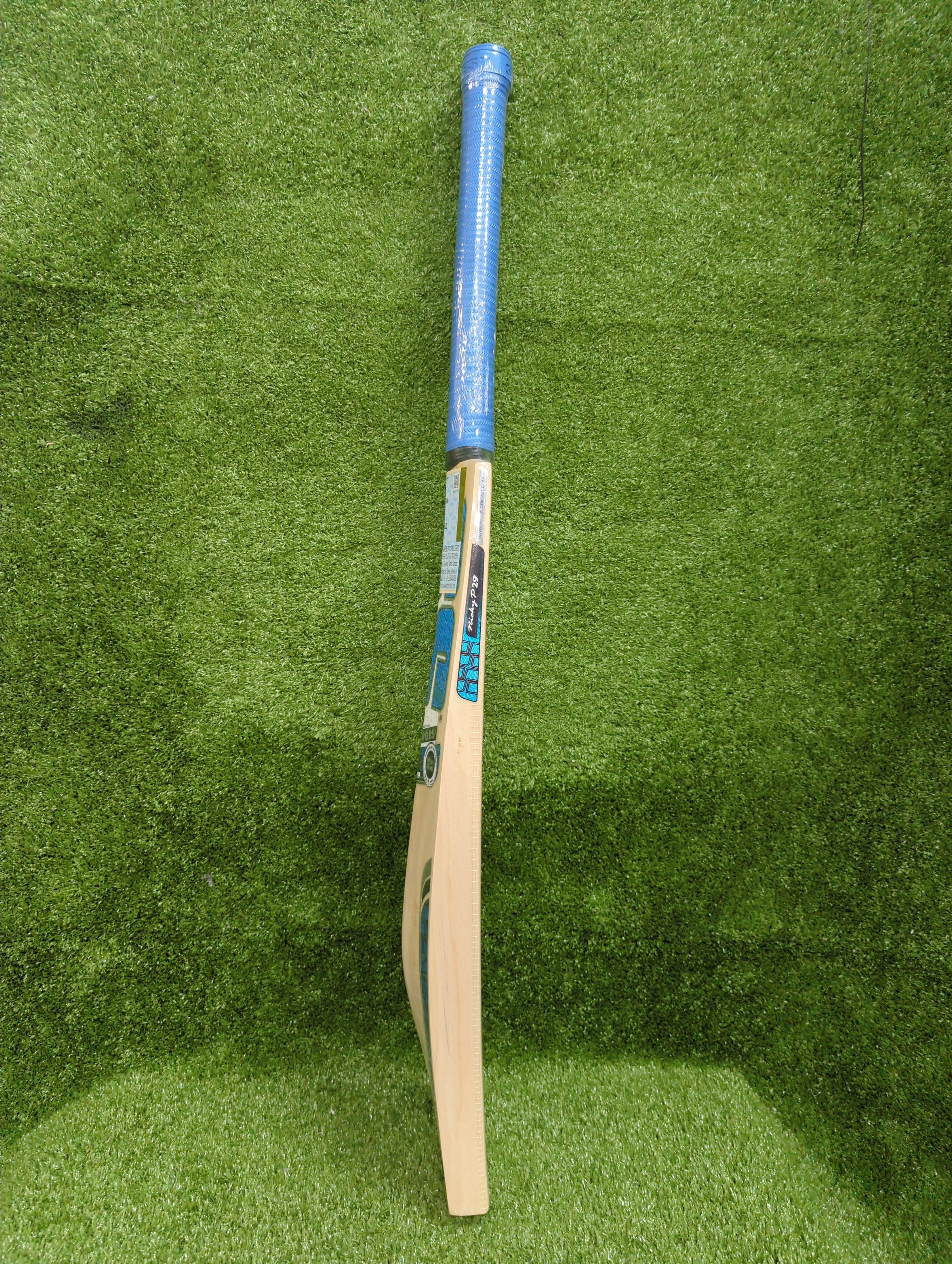 SS Nicky P29 Kashmir Willow Bat - Long Handle by SS - side view - TopCricketStore