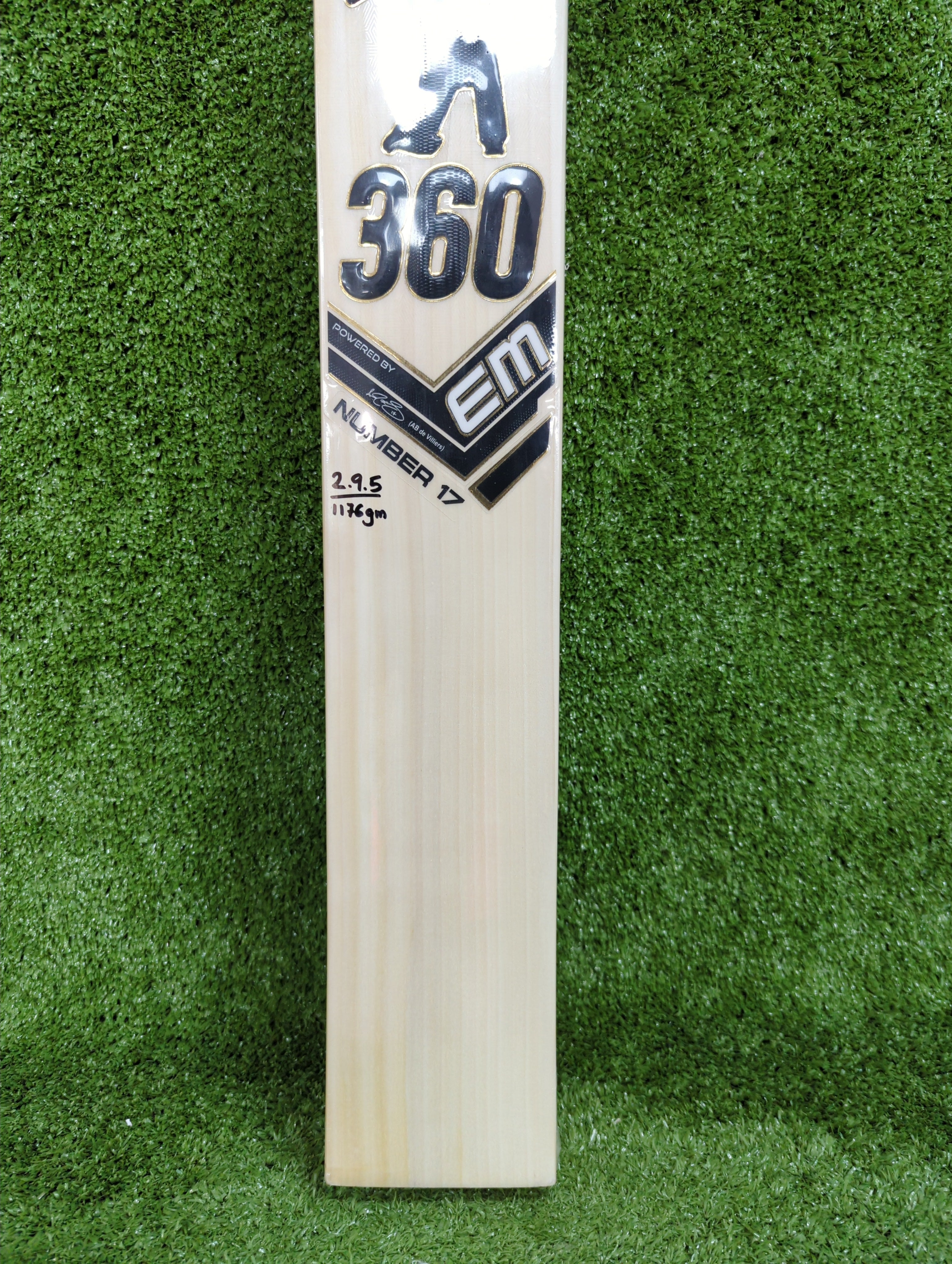 EM 360 No. 17 AB de Villiers English Willow Cricket Bat