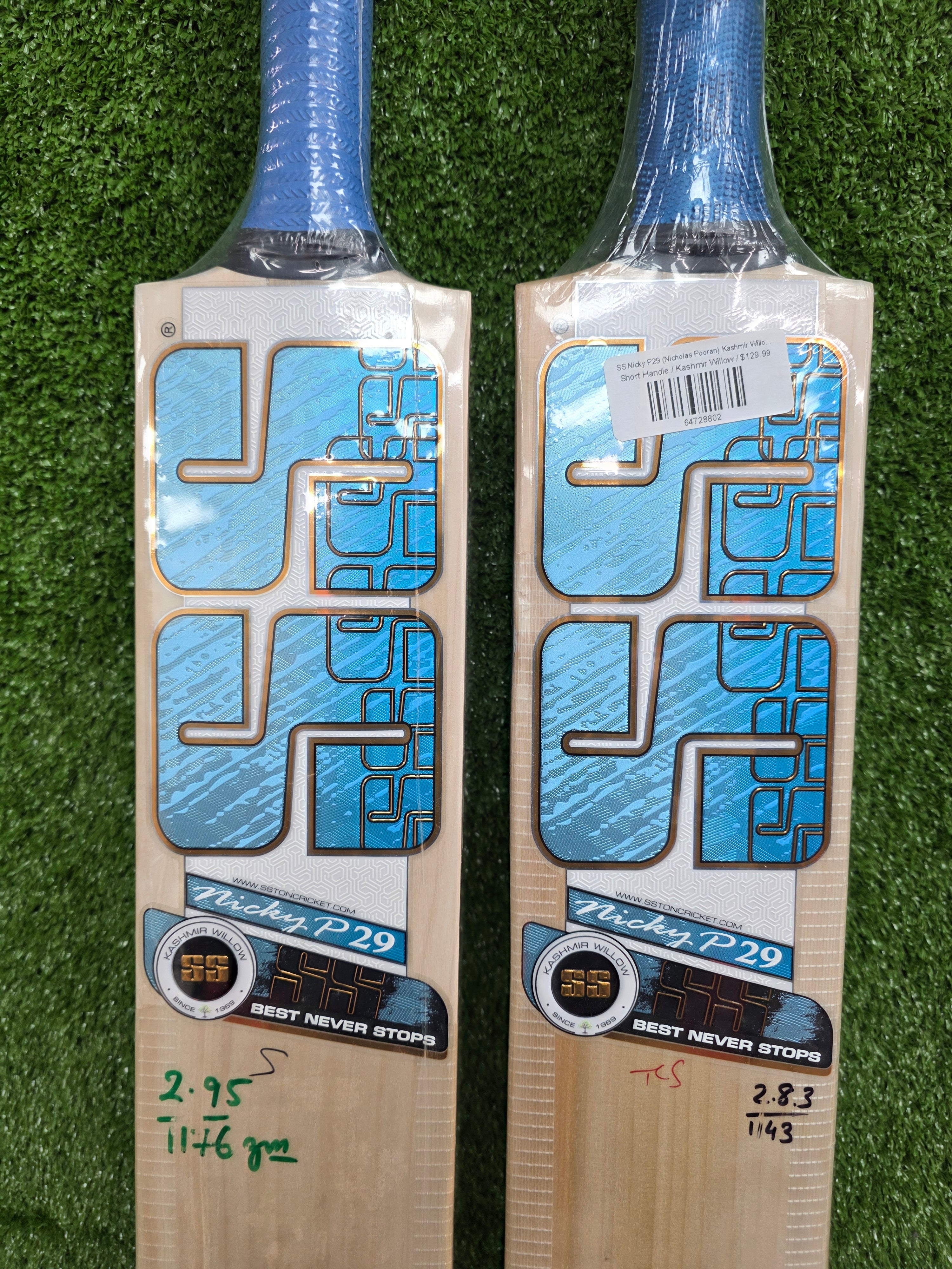 SS Nicky P29 Kashmir Willow Bat - Short Handle SS