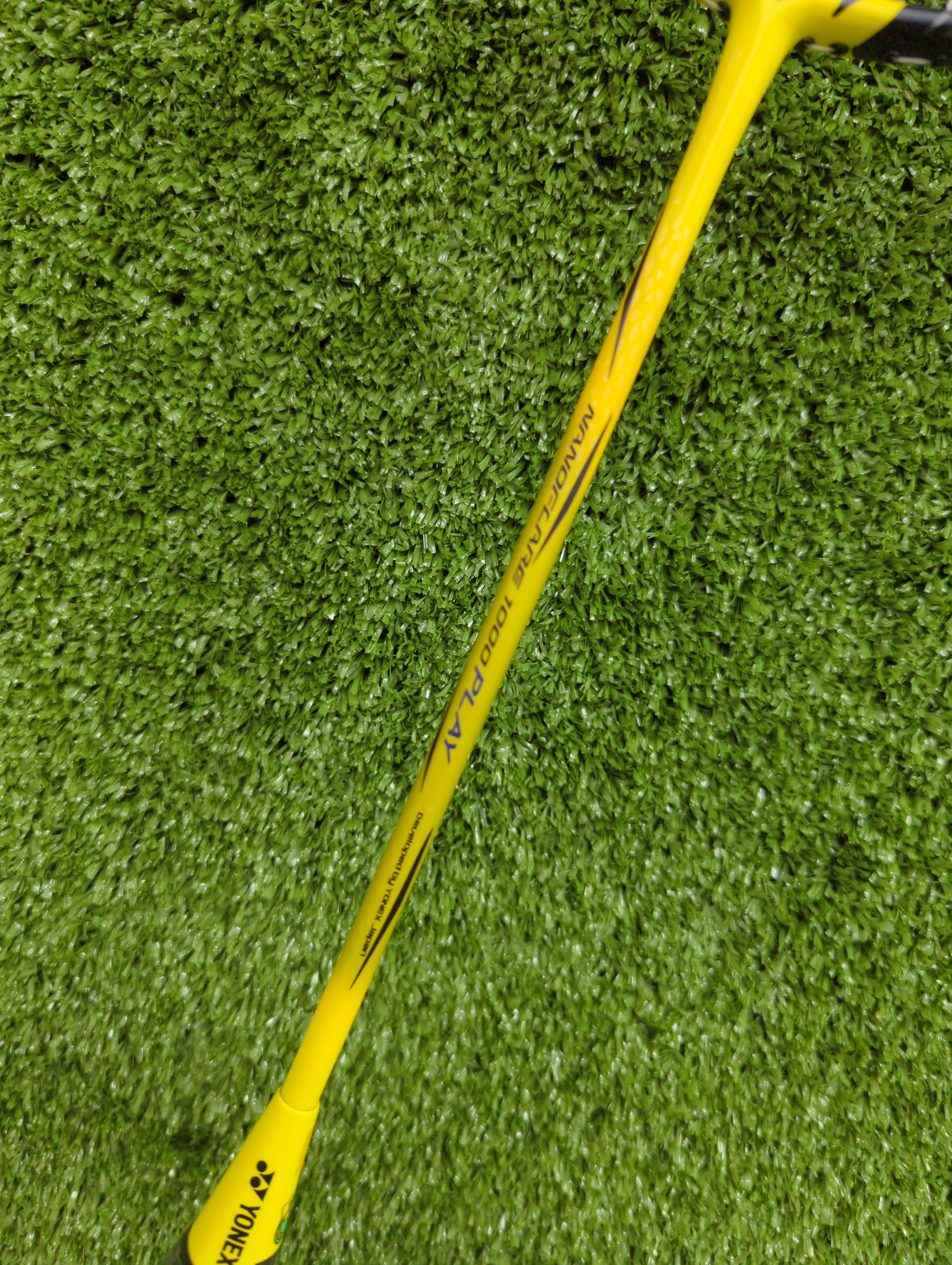 Yonex Nanoflare 1000 Play Lightning Yellow Badminton Racket Strung - Made in China