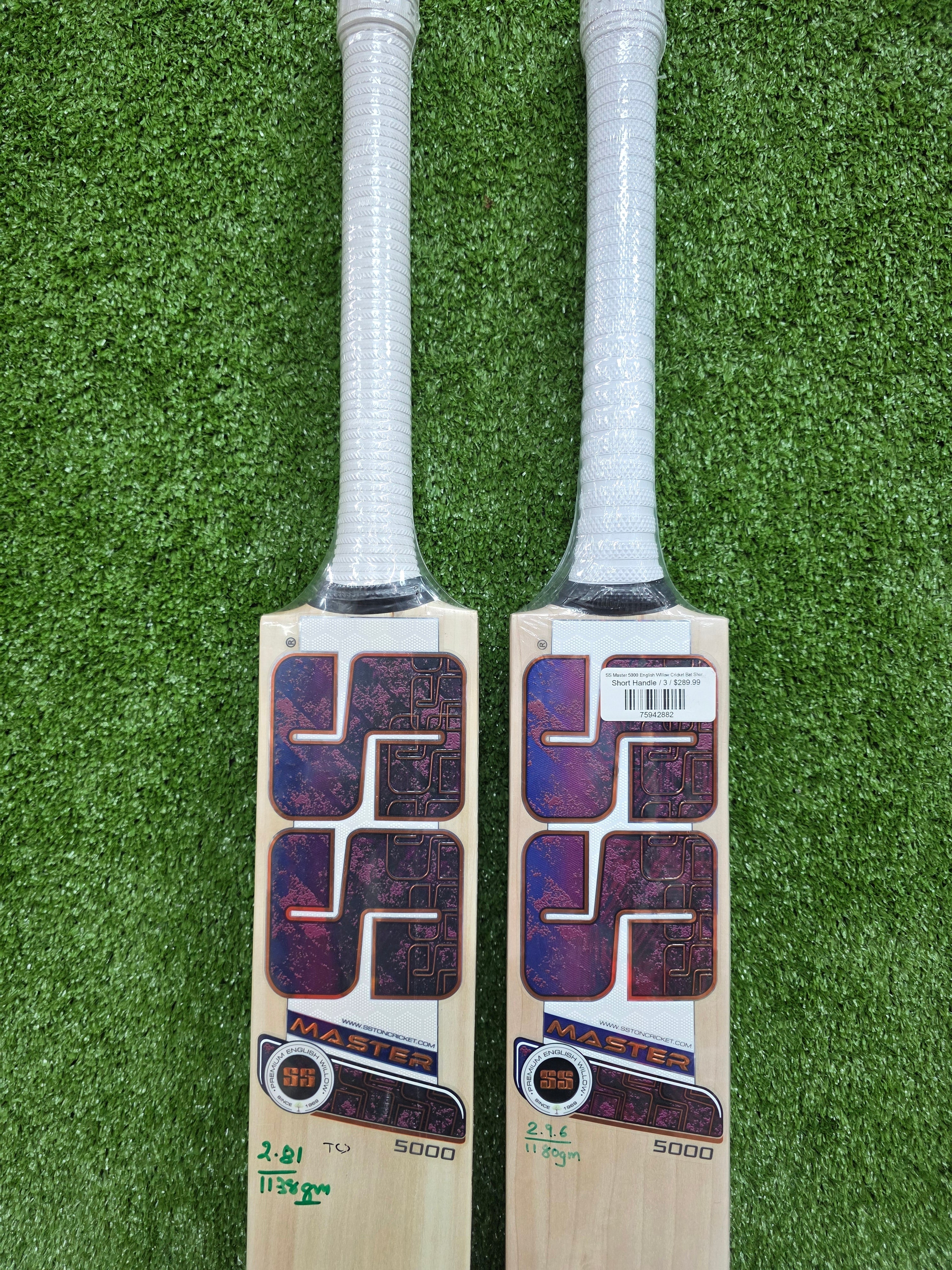 SS Master 5000 English Willow Cricket Bat Short Handle SS