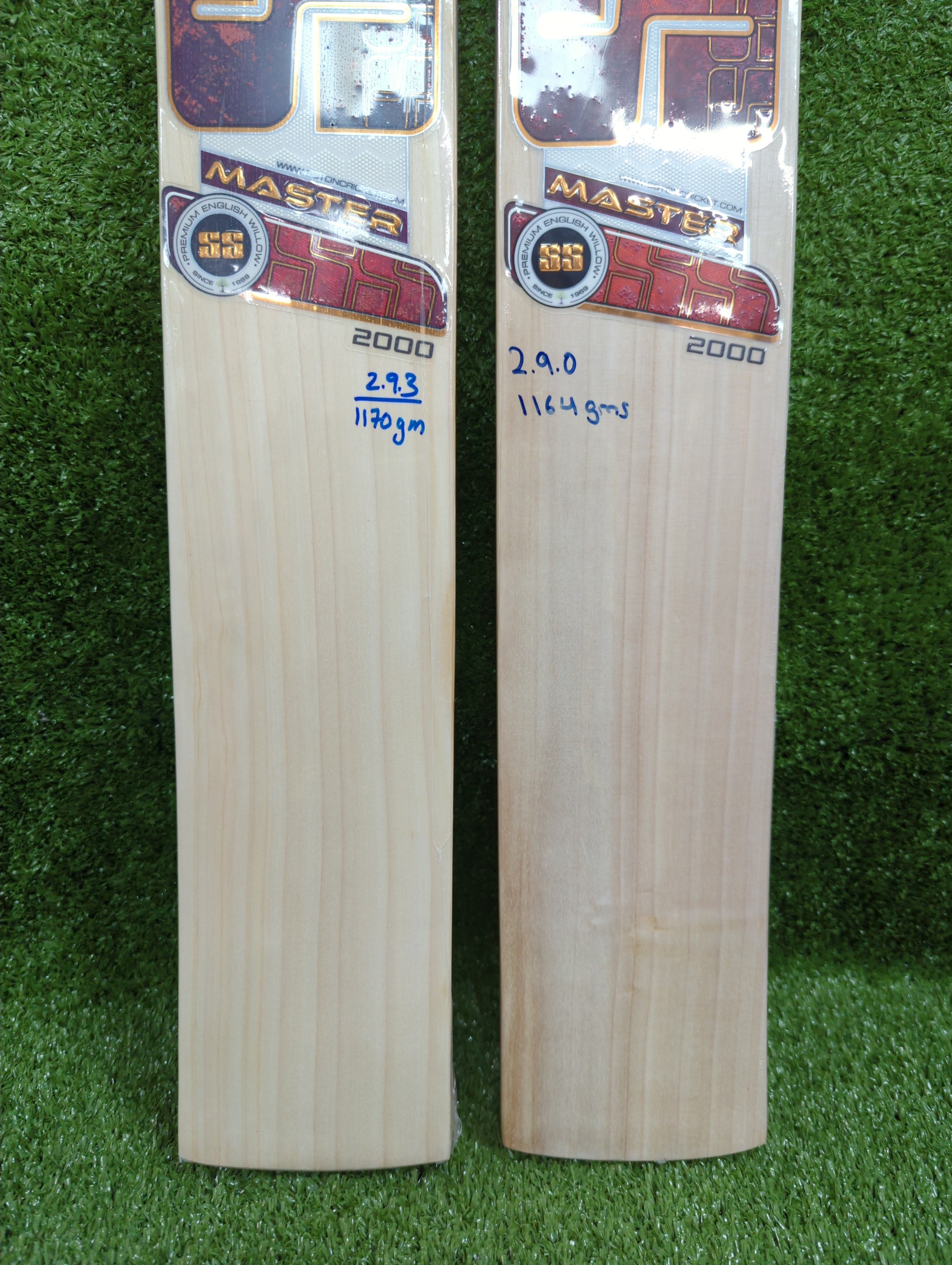 SS Master 2000 English Willow Cricket Bat Short Handle SS