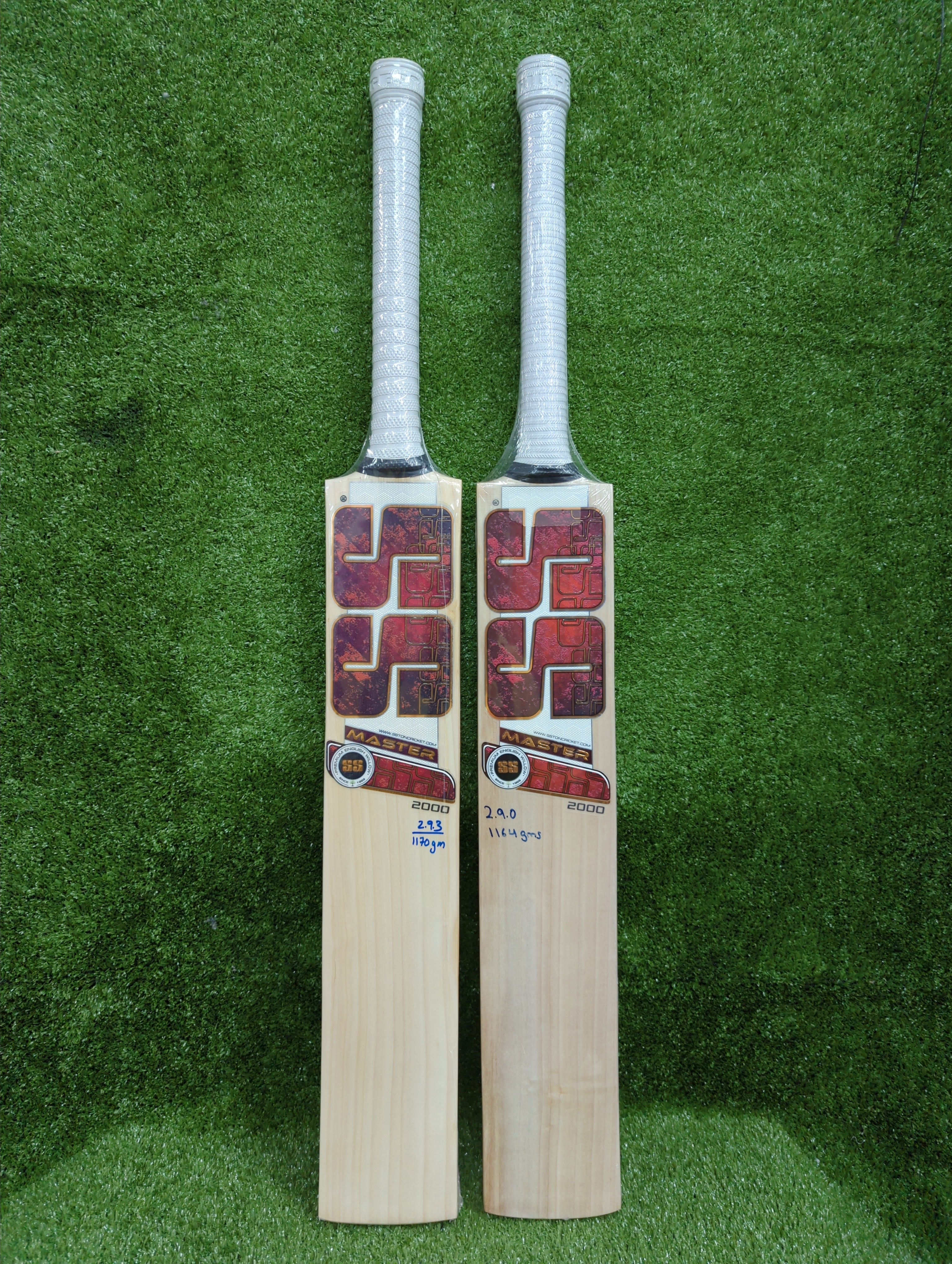 SS Master 2000 English Willow Cricket Bat Short Handle SS