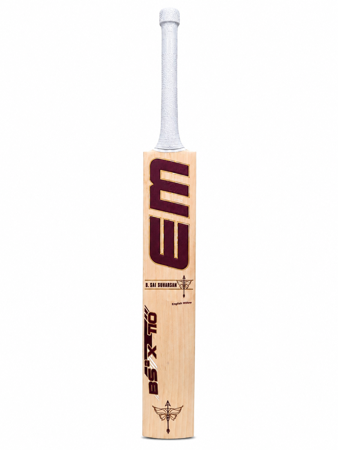 EM B.Sai Sudharshan 110 English Willow Cricket Bat by EM - alternate view 4 - TopCricketStore