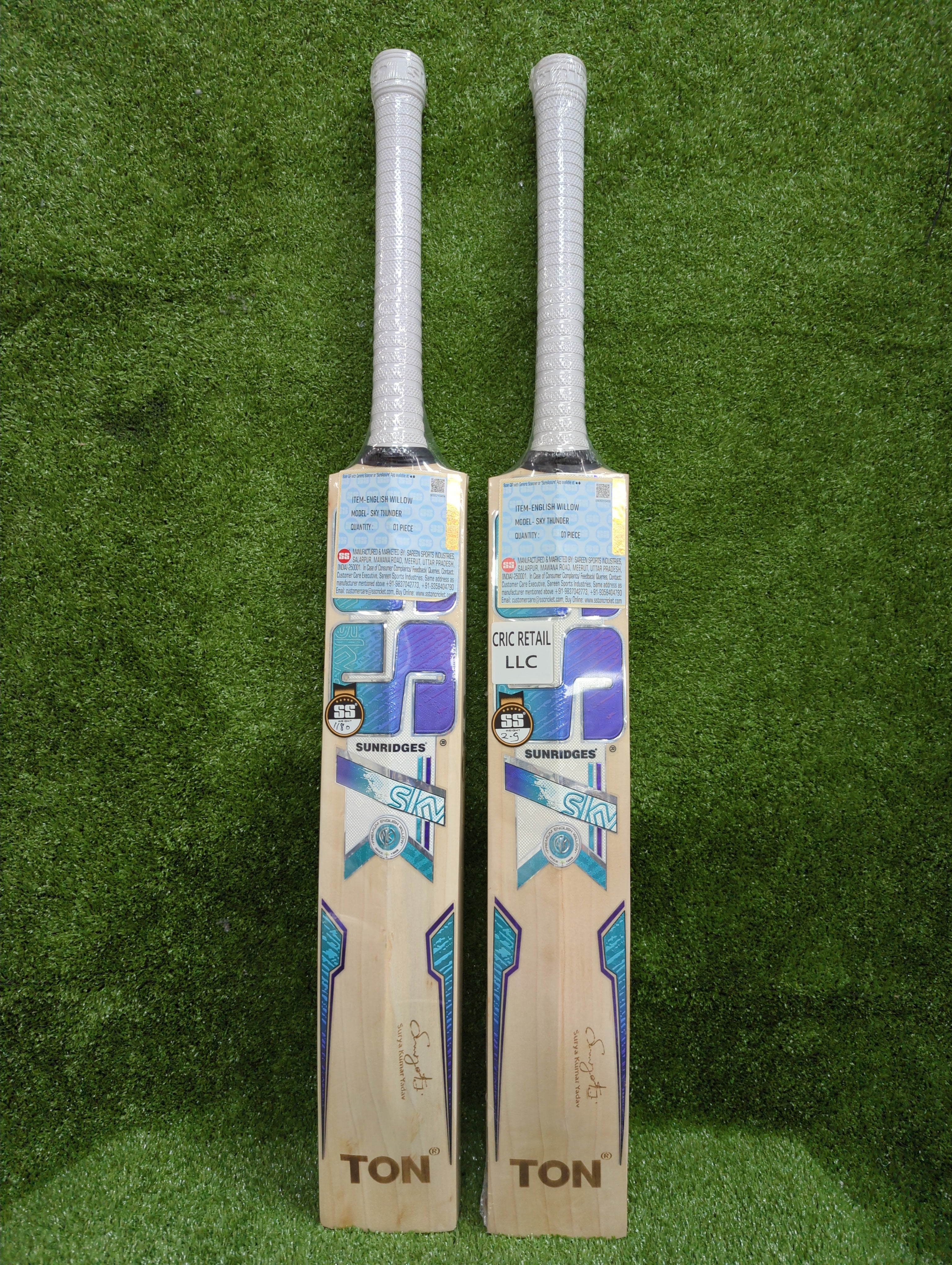 SS Sky Thunder English Willow Cricket Bat SS