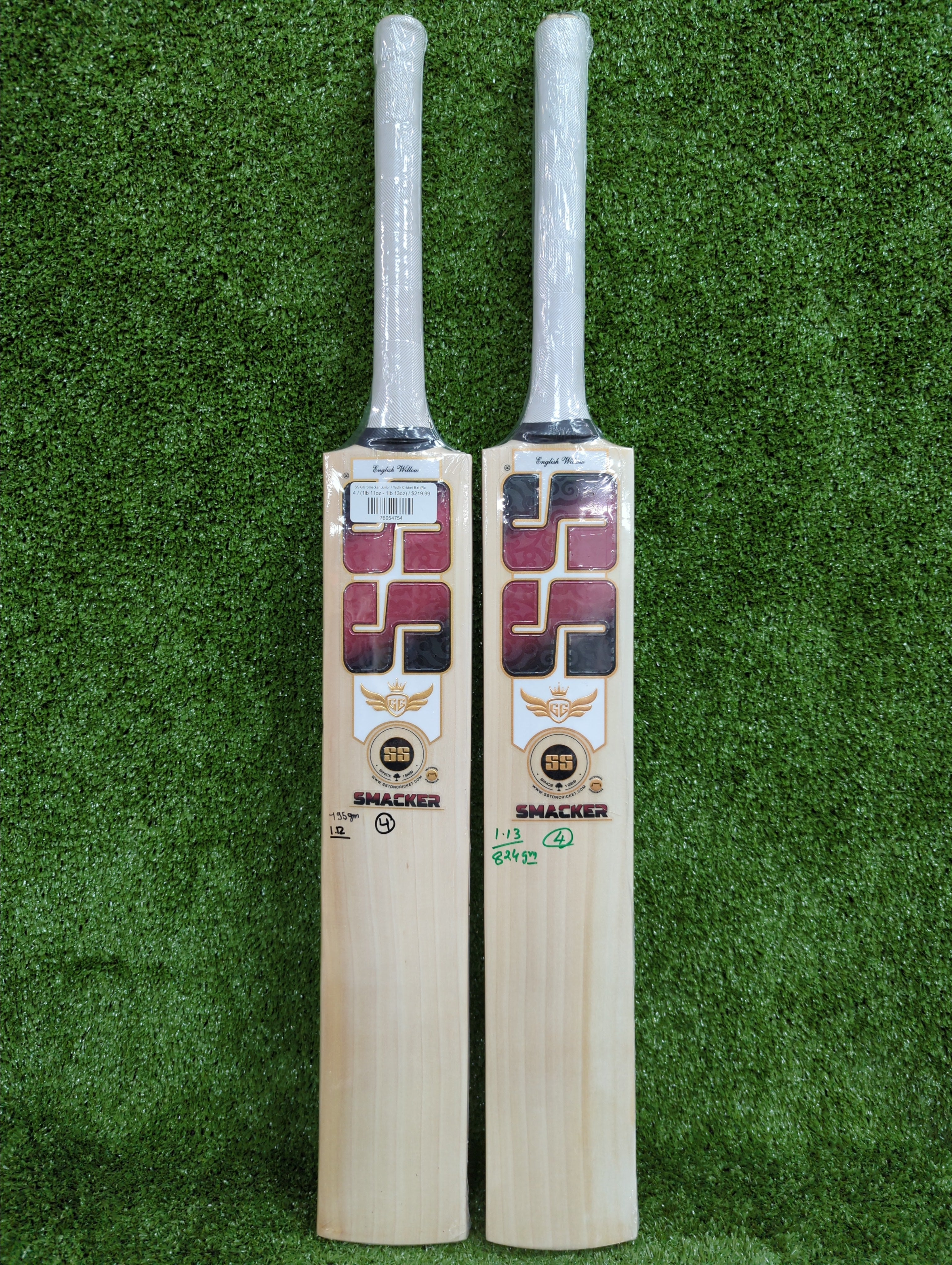SS GG Smacker Junior / Youth Cricket Bat (Red Sticker)