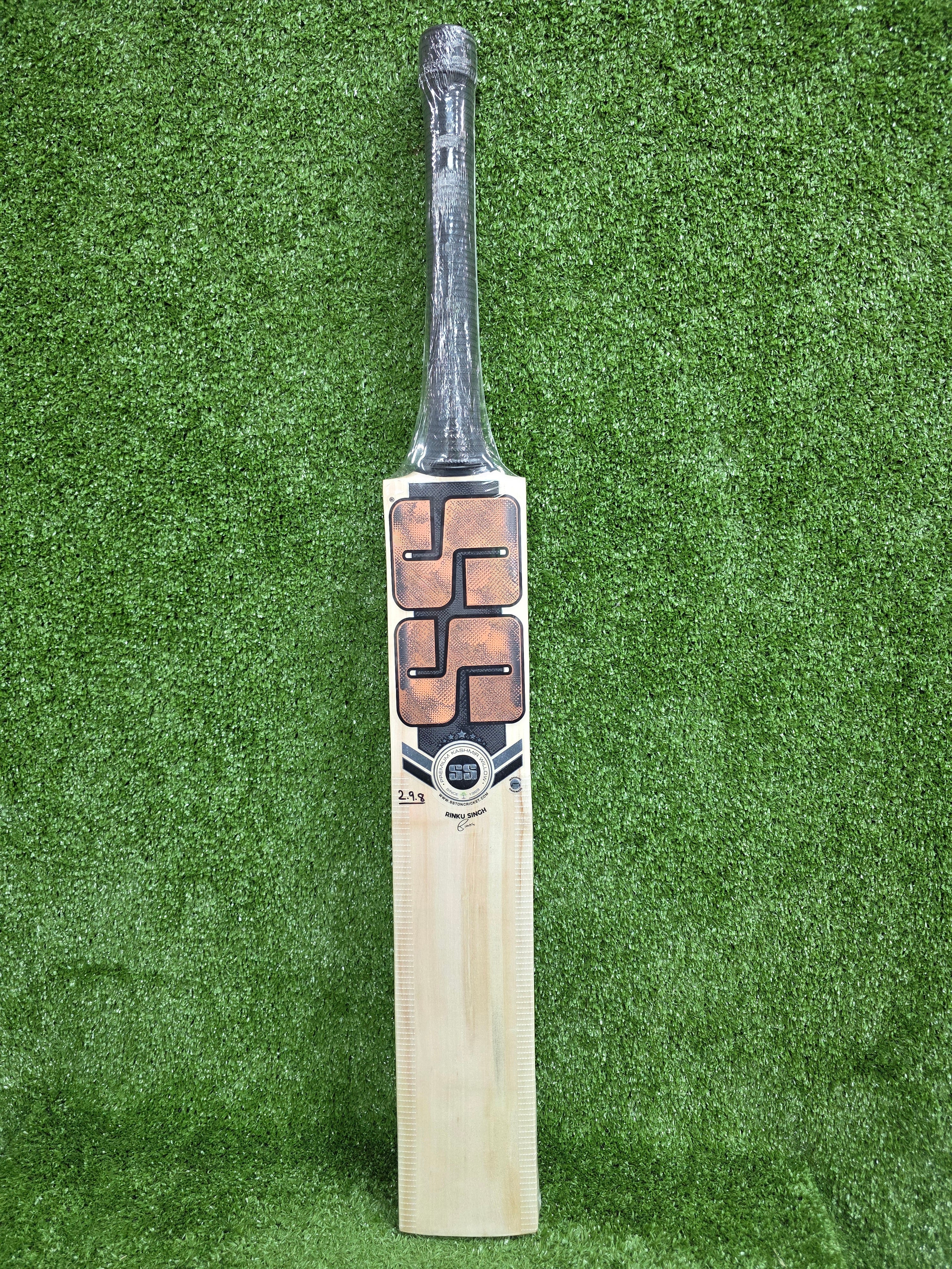 SS RINKU SINGH Super Premium Kashmir Willow Cricket Bat (Bronze)
