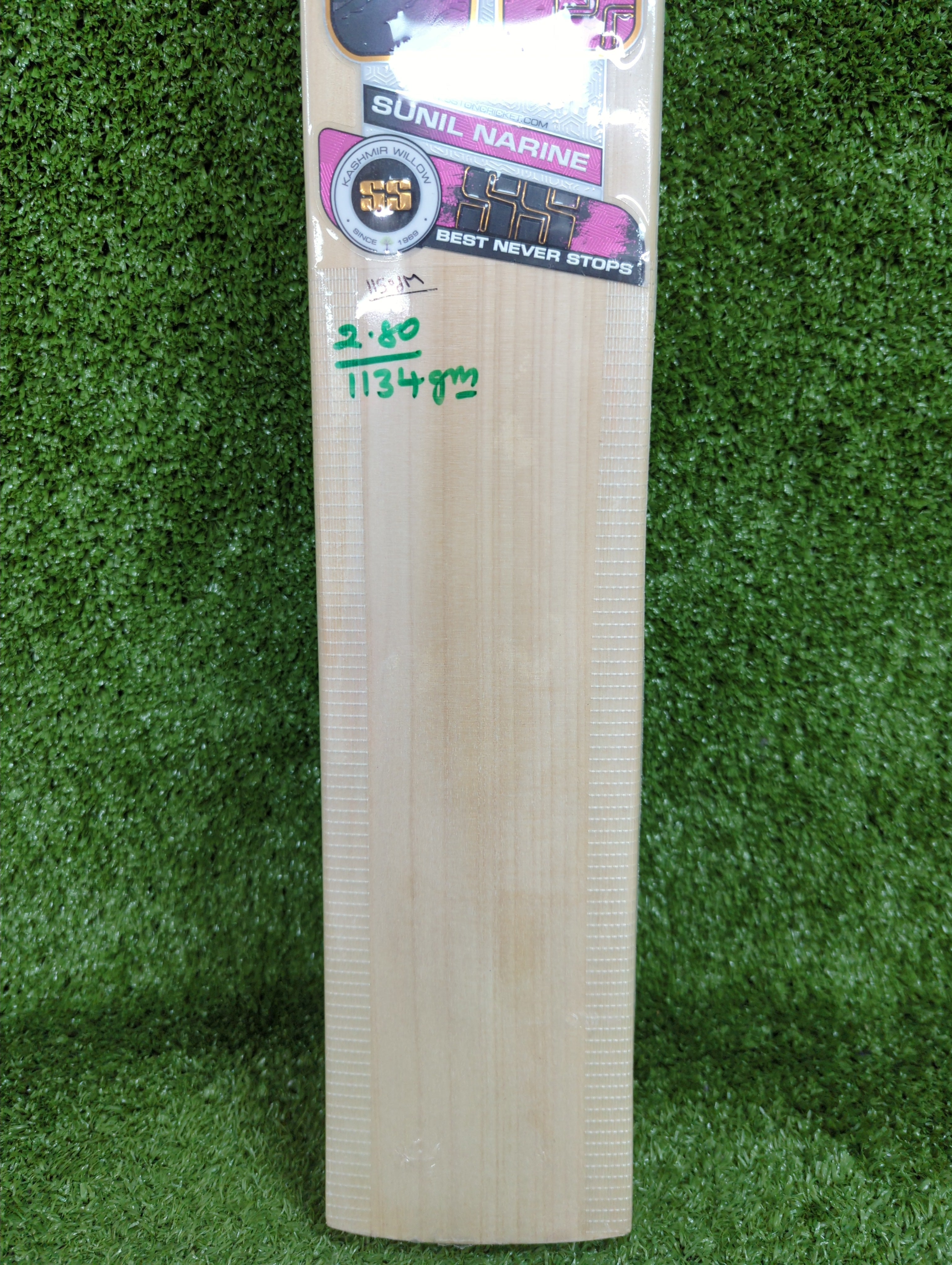 SS Sunil Narine Players Kashmir Willow Cricket Bat SS