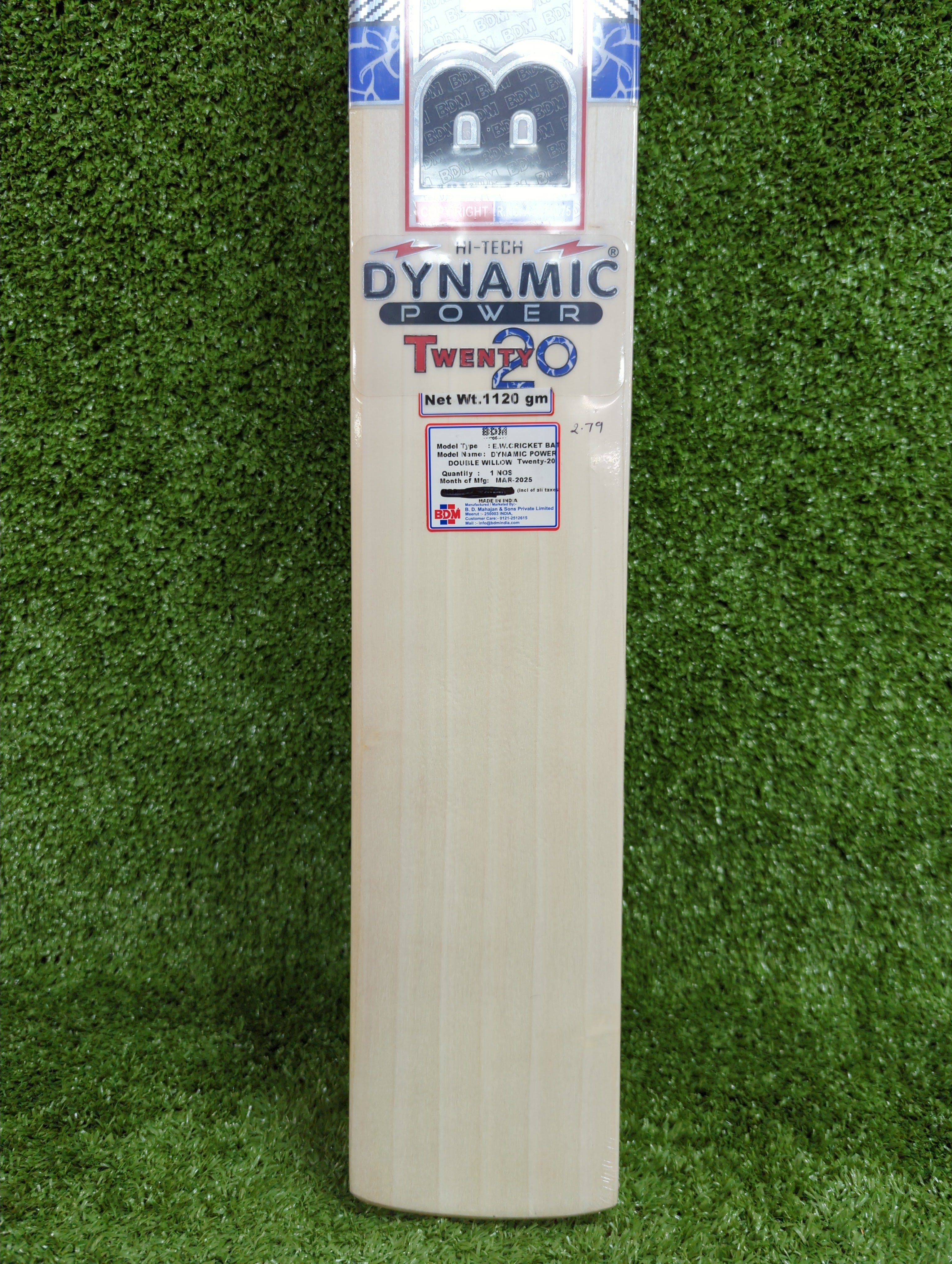 BDM Dynamic Power 20-20 English Willow Cricket Bat