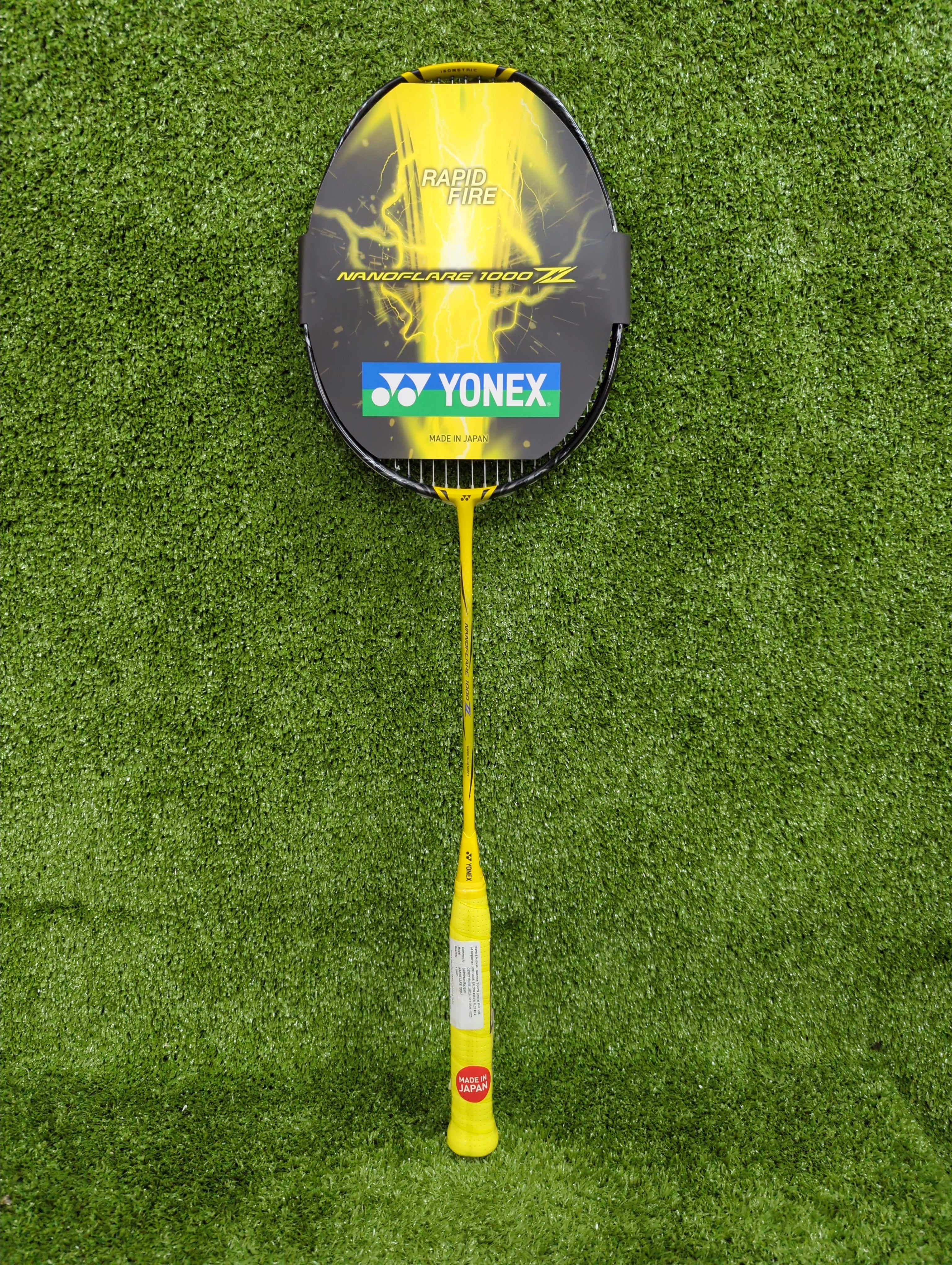 Yonex Nanoflare 1000Z Lightning Yellow Badminton Racket Prestrung - Made in Japan