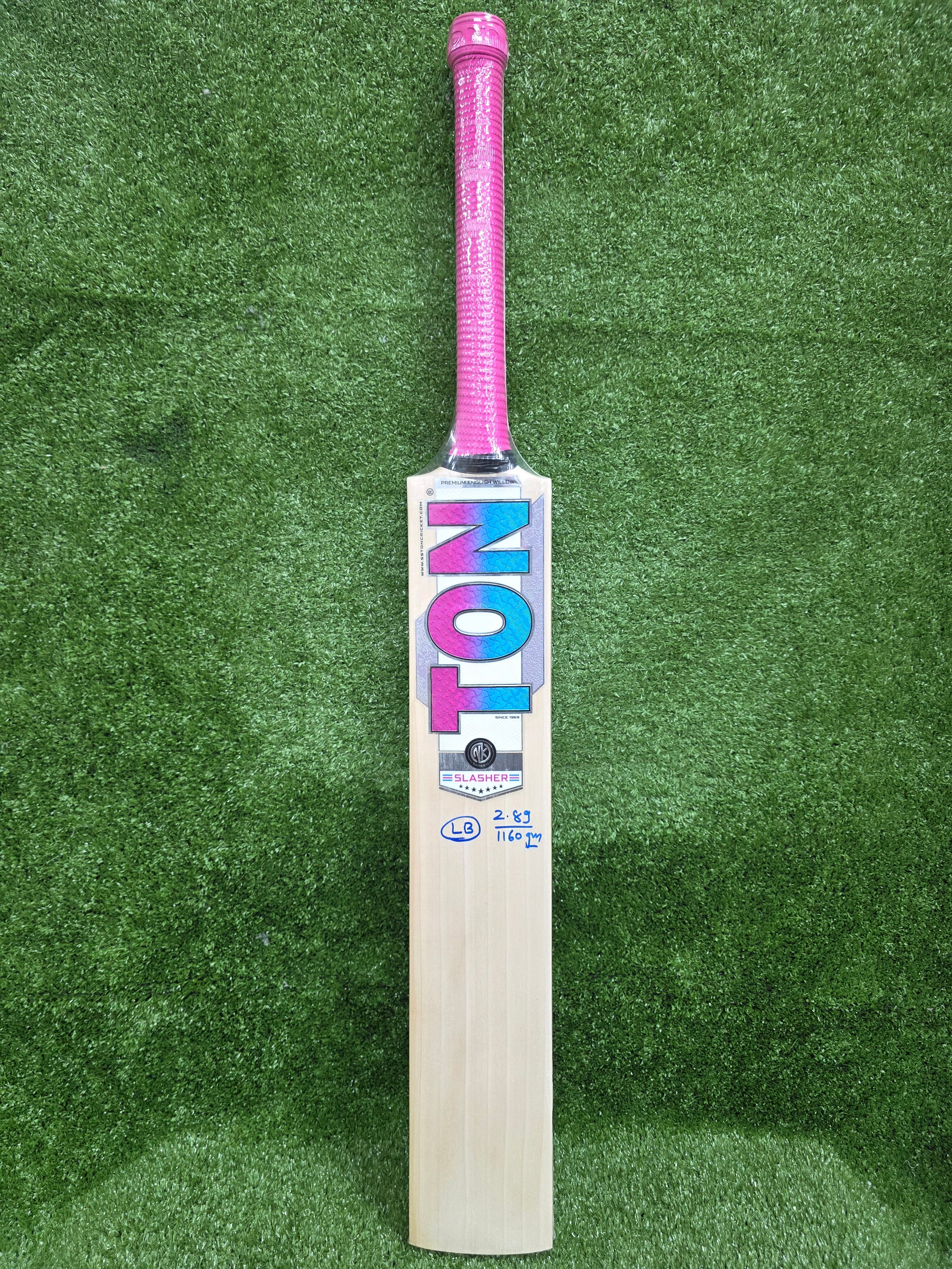 SS Ton Slasher English Willow Cricket Bat – Long Blade, Grade 3 SS