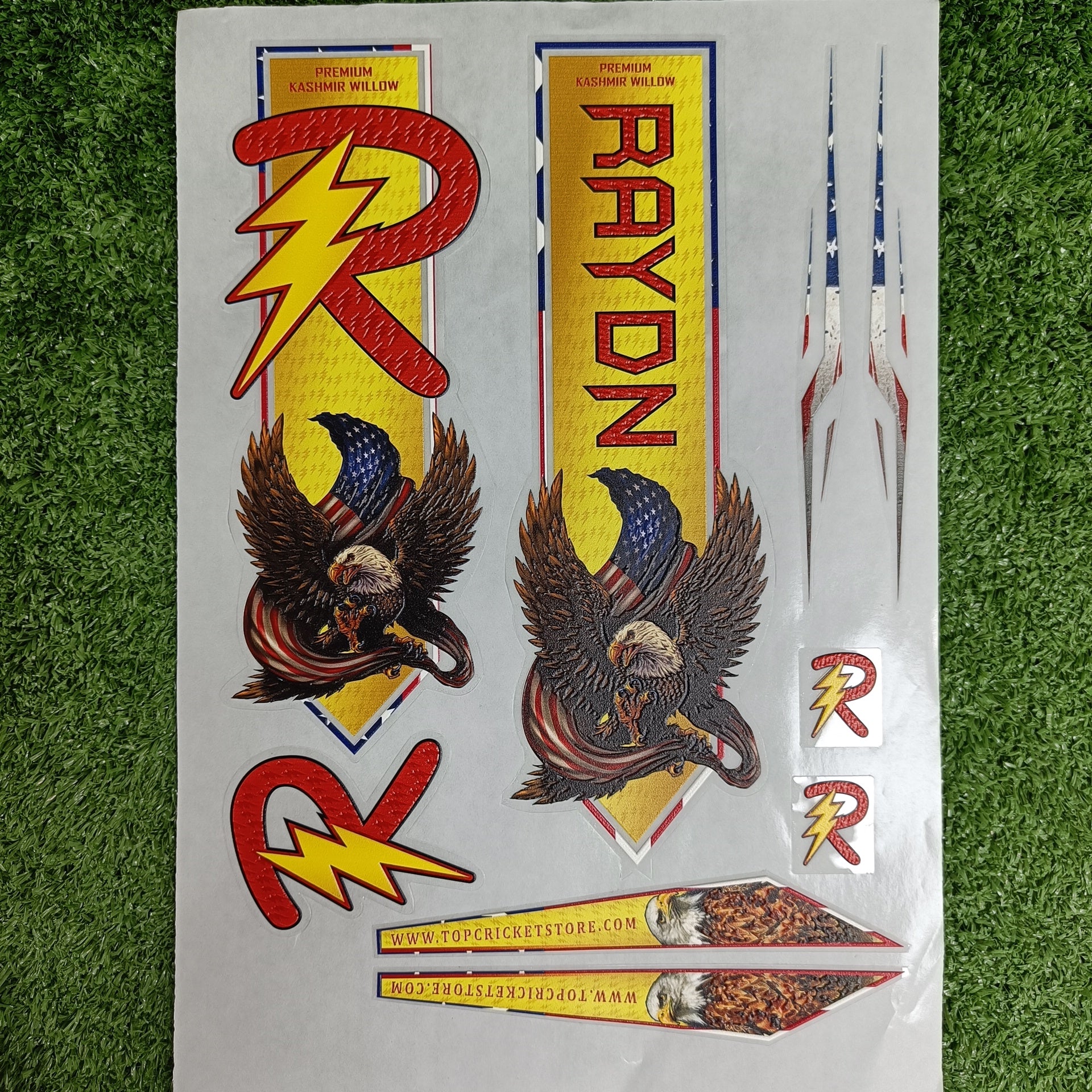 Raydn American Eagle Cricket Bat Stickers