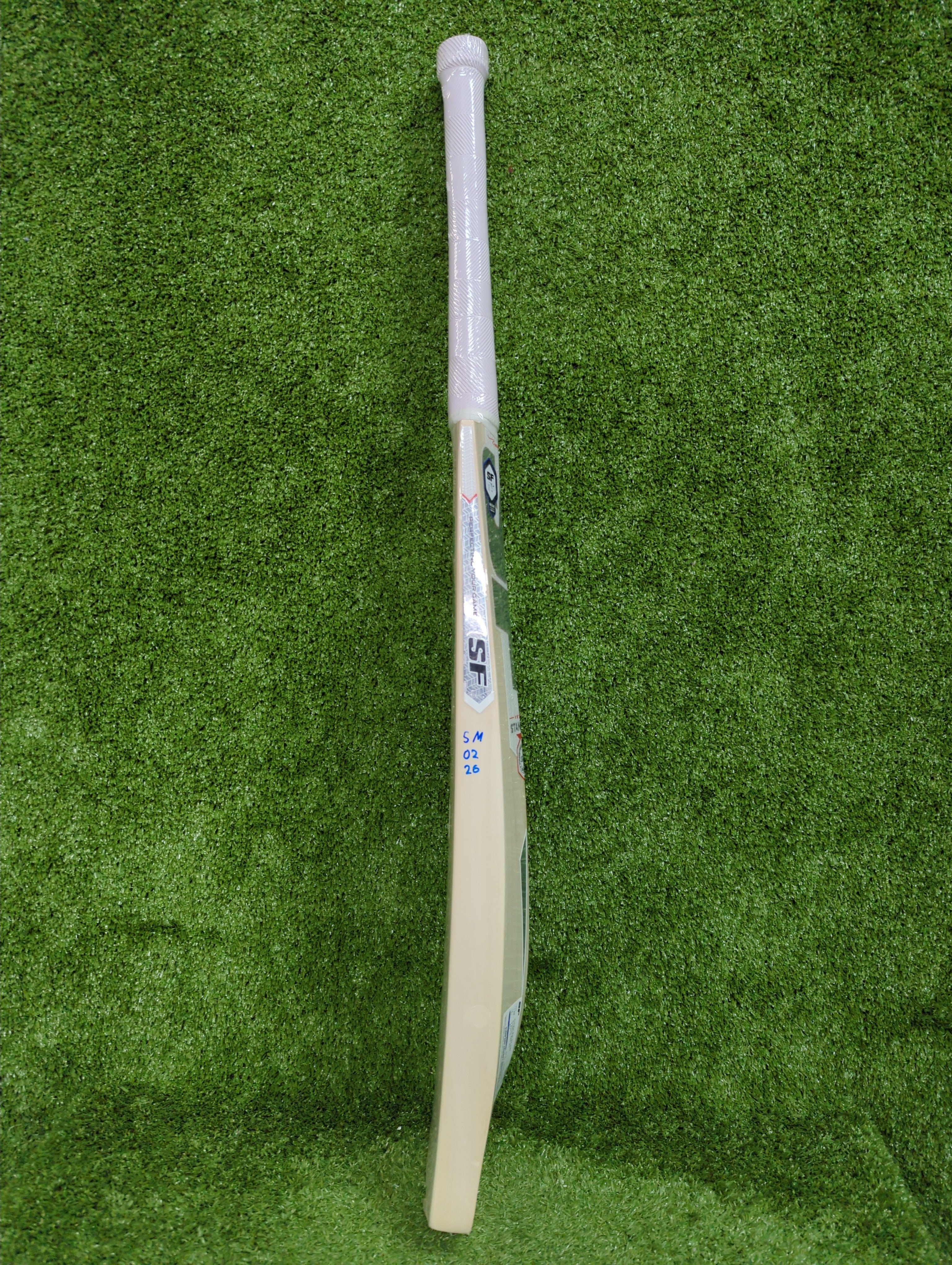 SF Cadillac 666 English Willow Cricket Bat - back view - TopCricketStore
