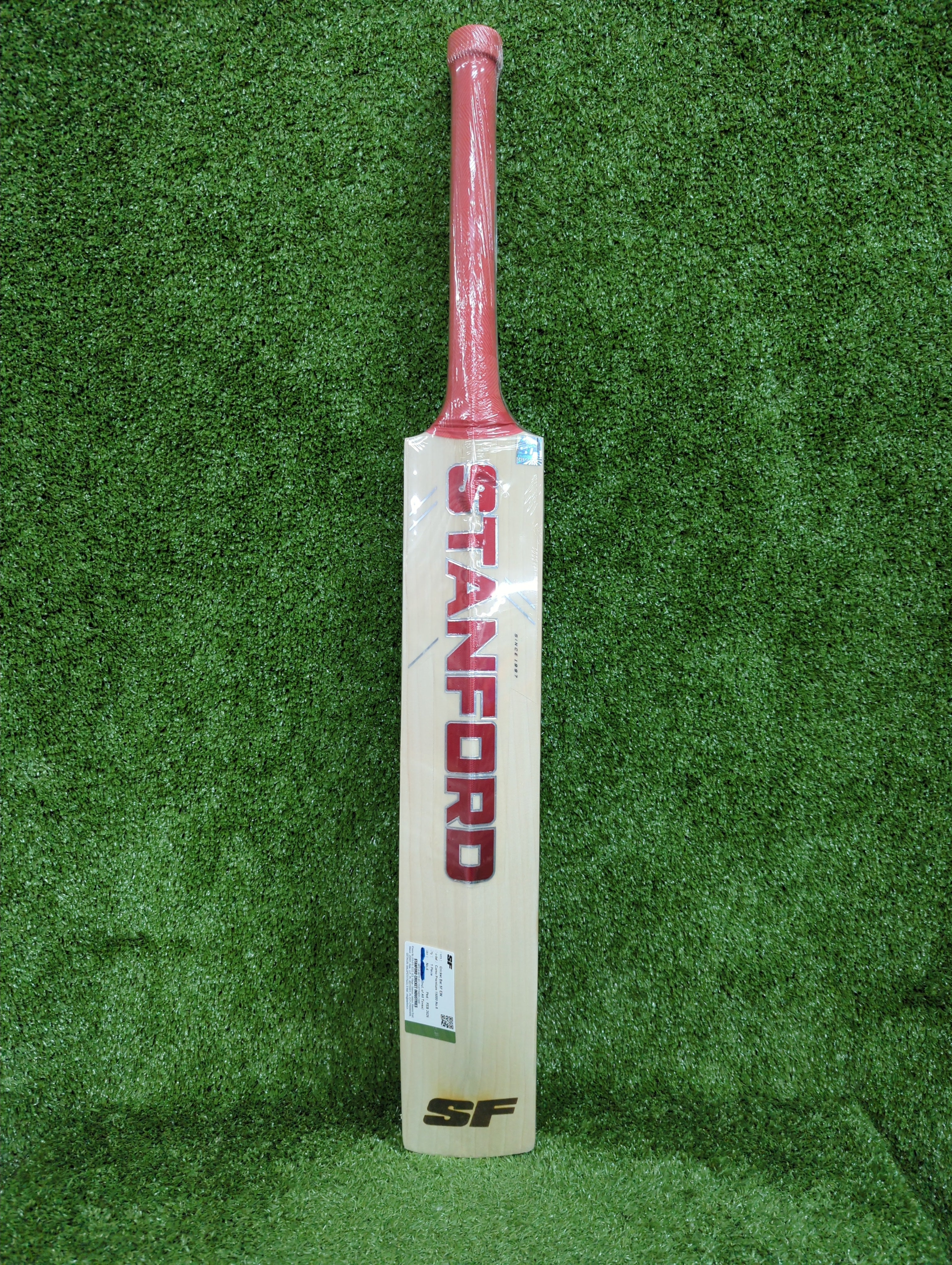 SF Camo Premium 15000 Junior / Youth English Willow Cricket Bat by SF - packaging view - TopCricketStore