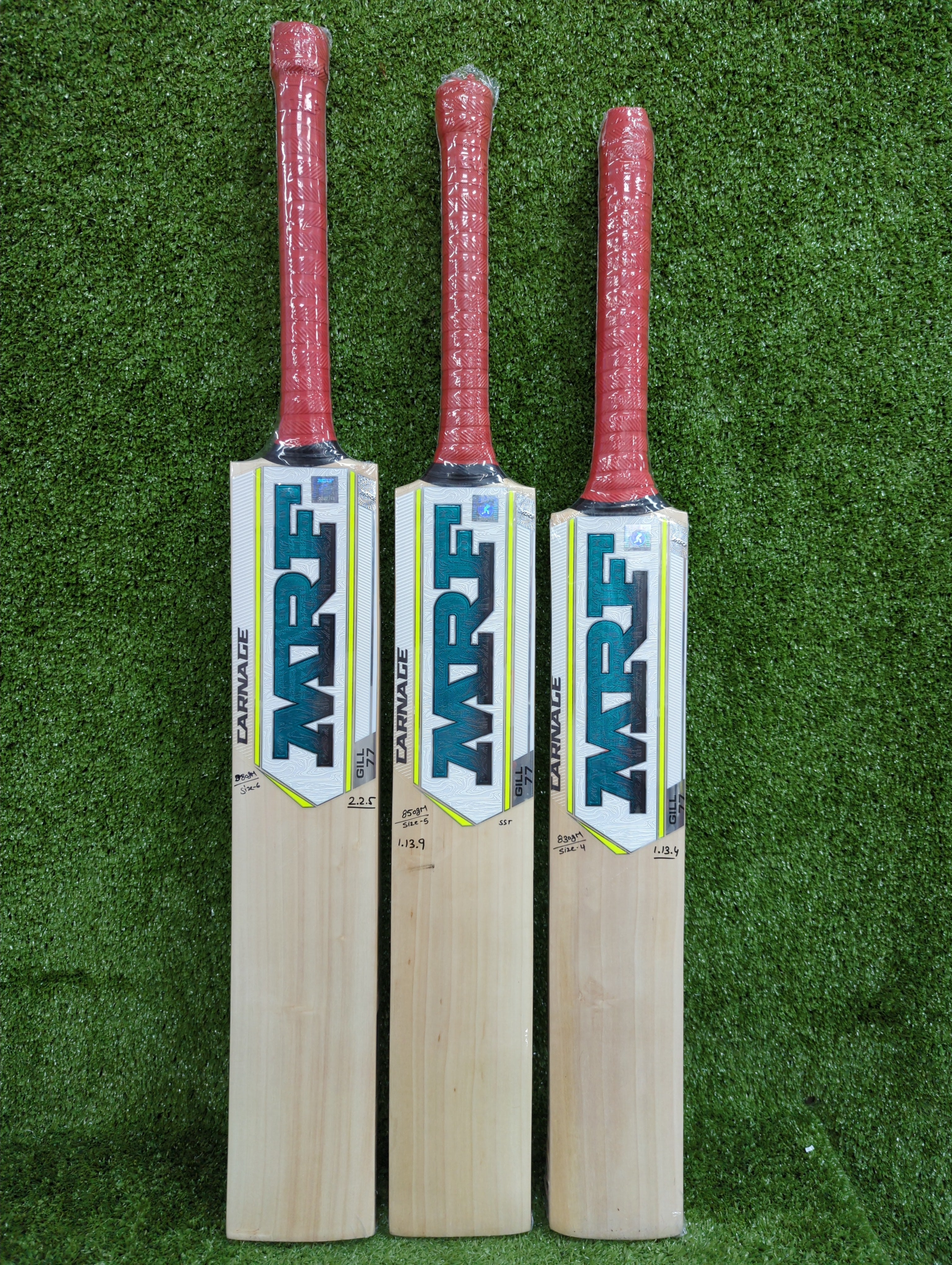 MRF Carnage GILL 77 Junior / Youth English Willow Cricket Bat