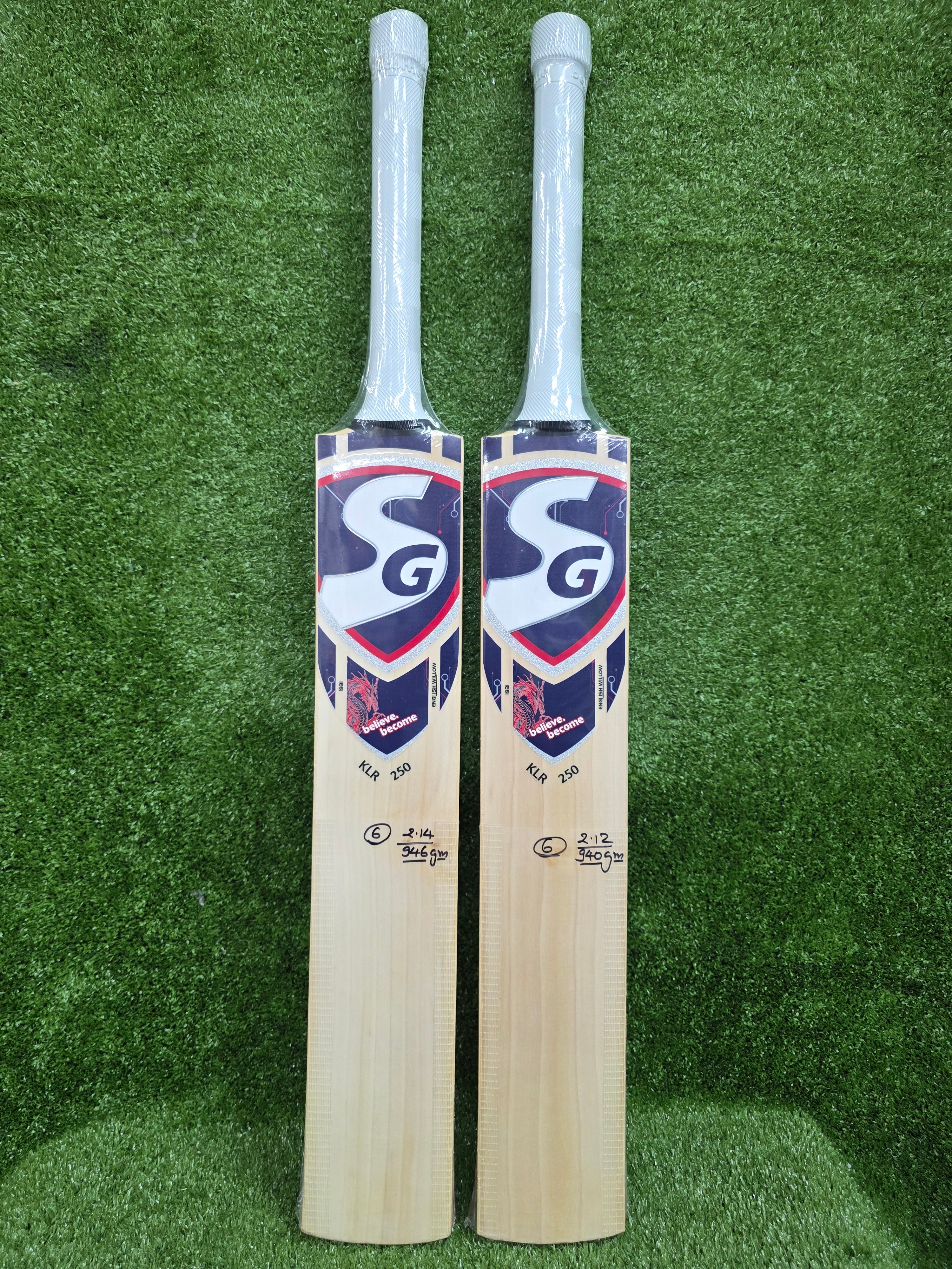 SG KLR 250 Junior / Youth English Willow Cricket Bat with STR8Bat Sensor SG